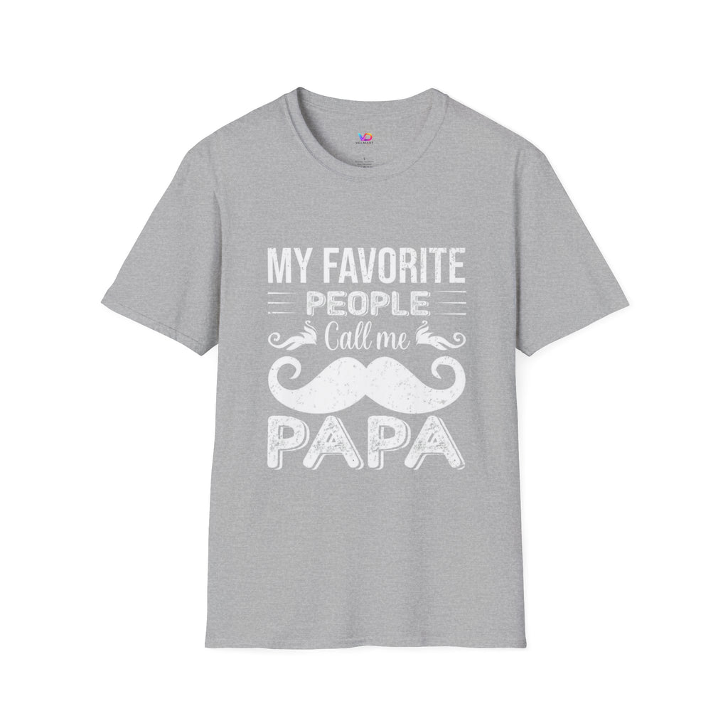 Papa T-Shirt — “My Favorite People Call Me Papa” Vintage Family Gift