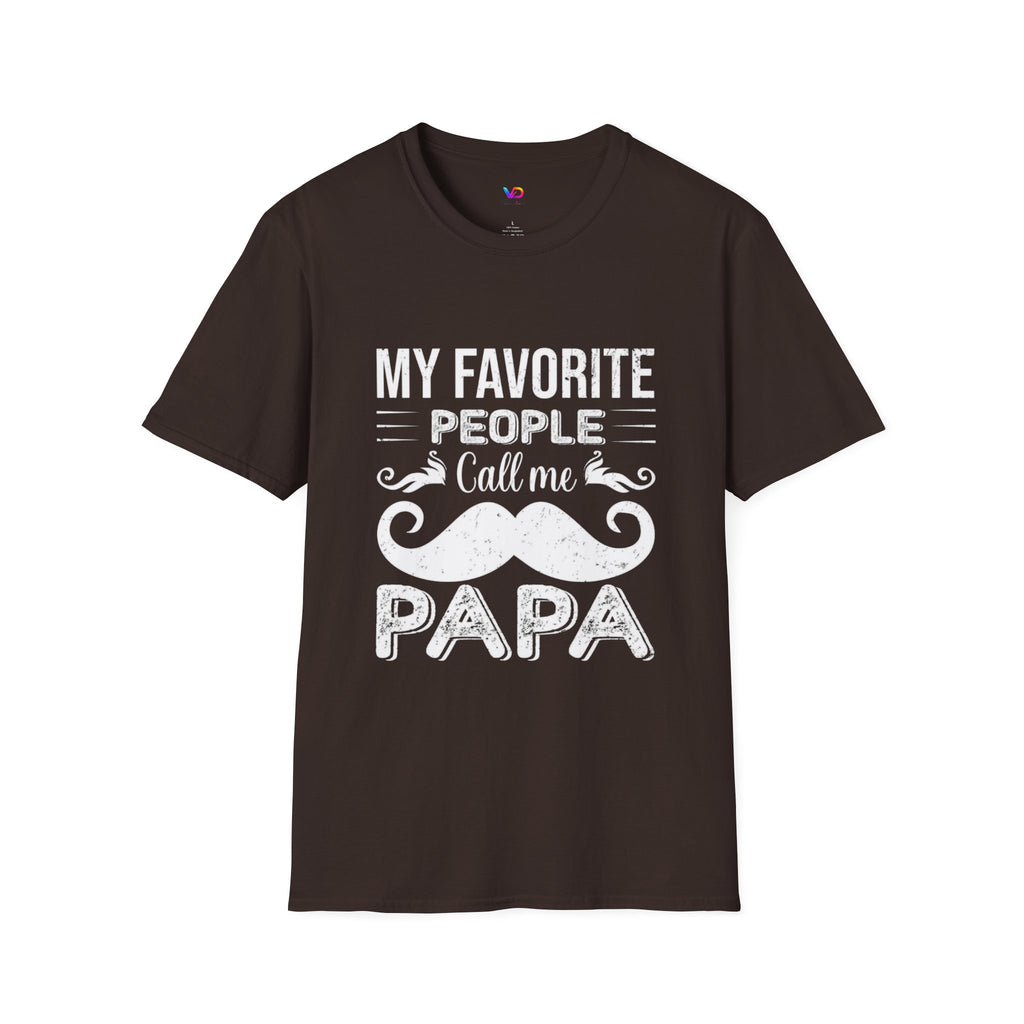 Papa T-Shirt — “My Favorite People Call Me Papa” Vintage Family Gift
