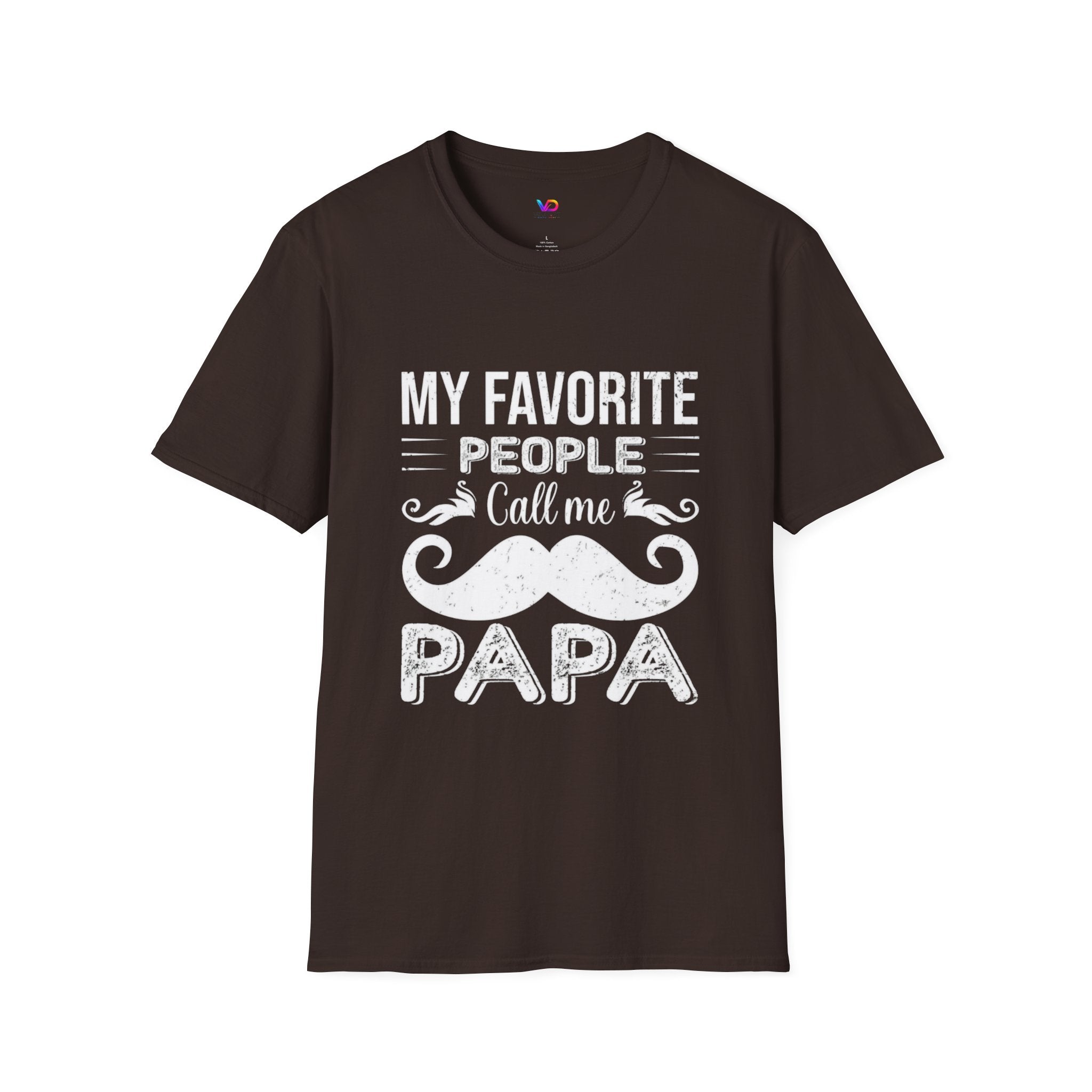 Papa T-Shirt — “My Favorite People Call Me Papa” Vintage Family Gift