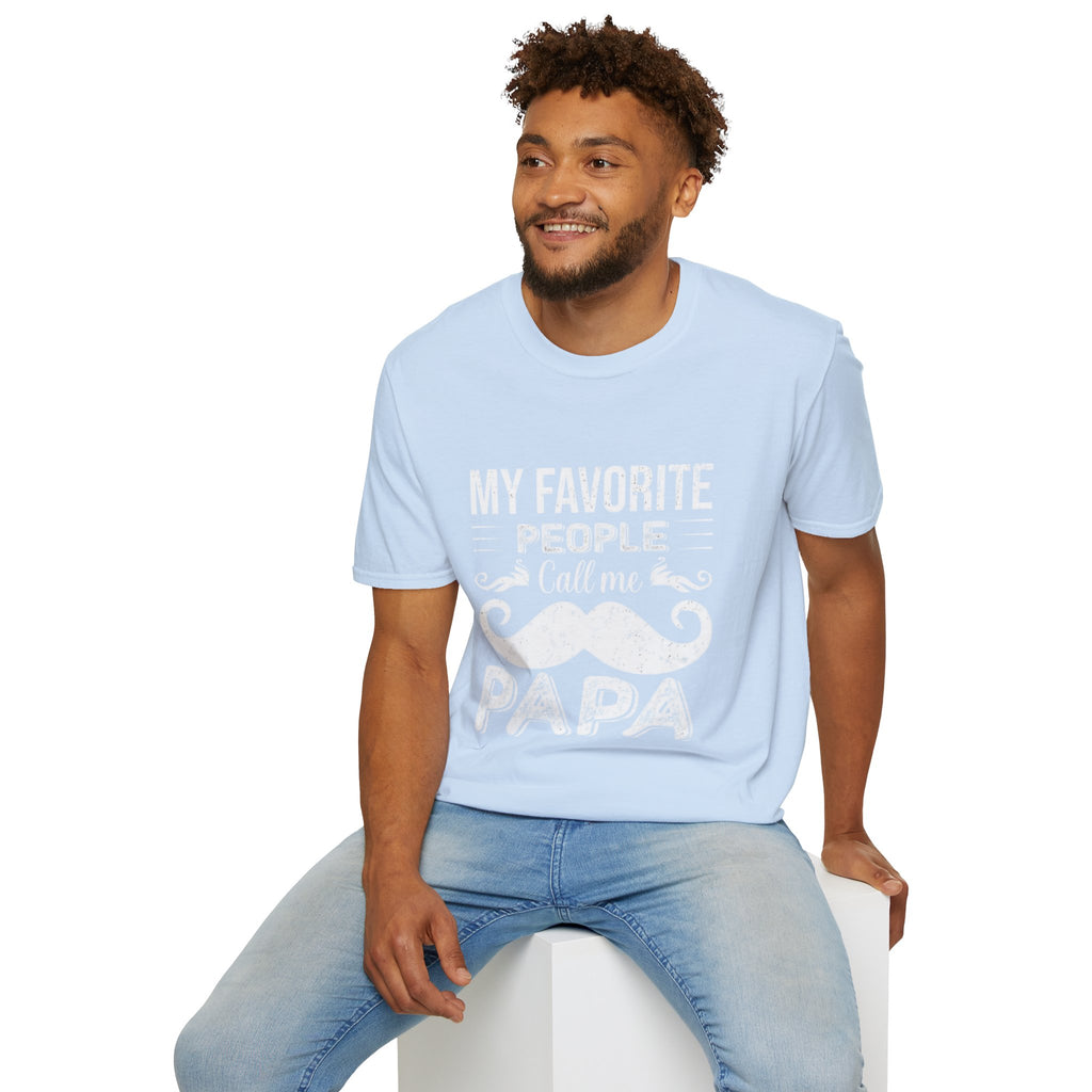 Papa T-Shirt — “My Favorite People Call Me Papa” Vintage Family Gift