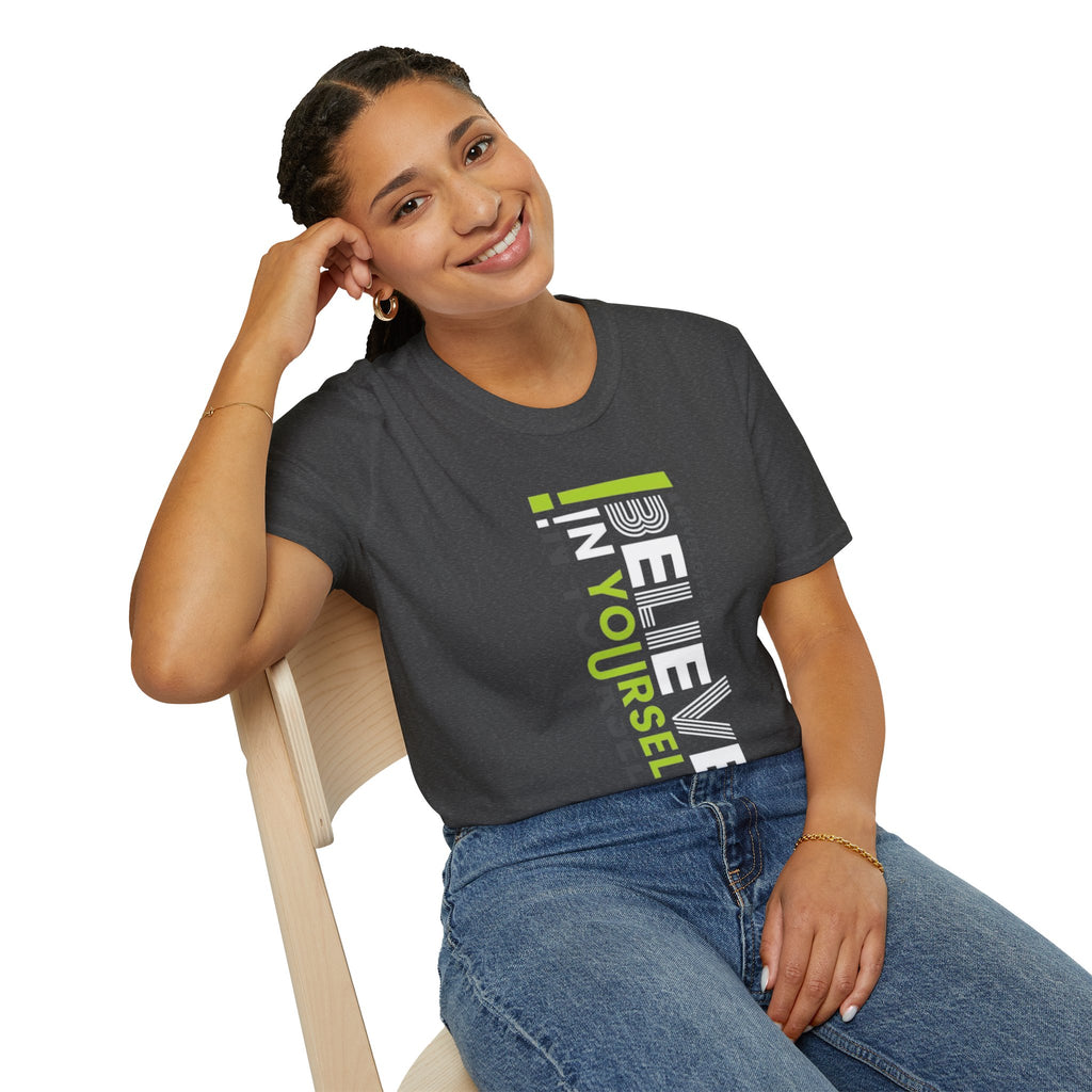 T-Shirt — "Be Yourself" Vertical Motivational Graphic Tee