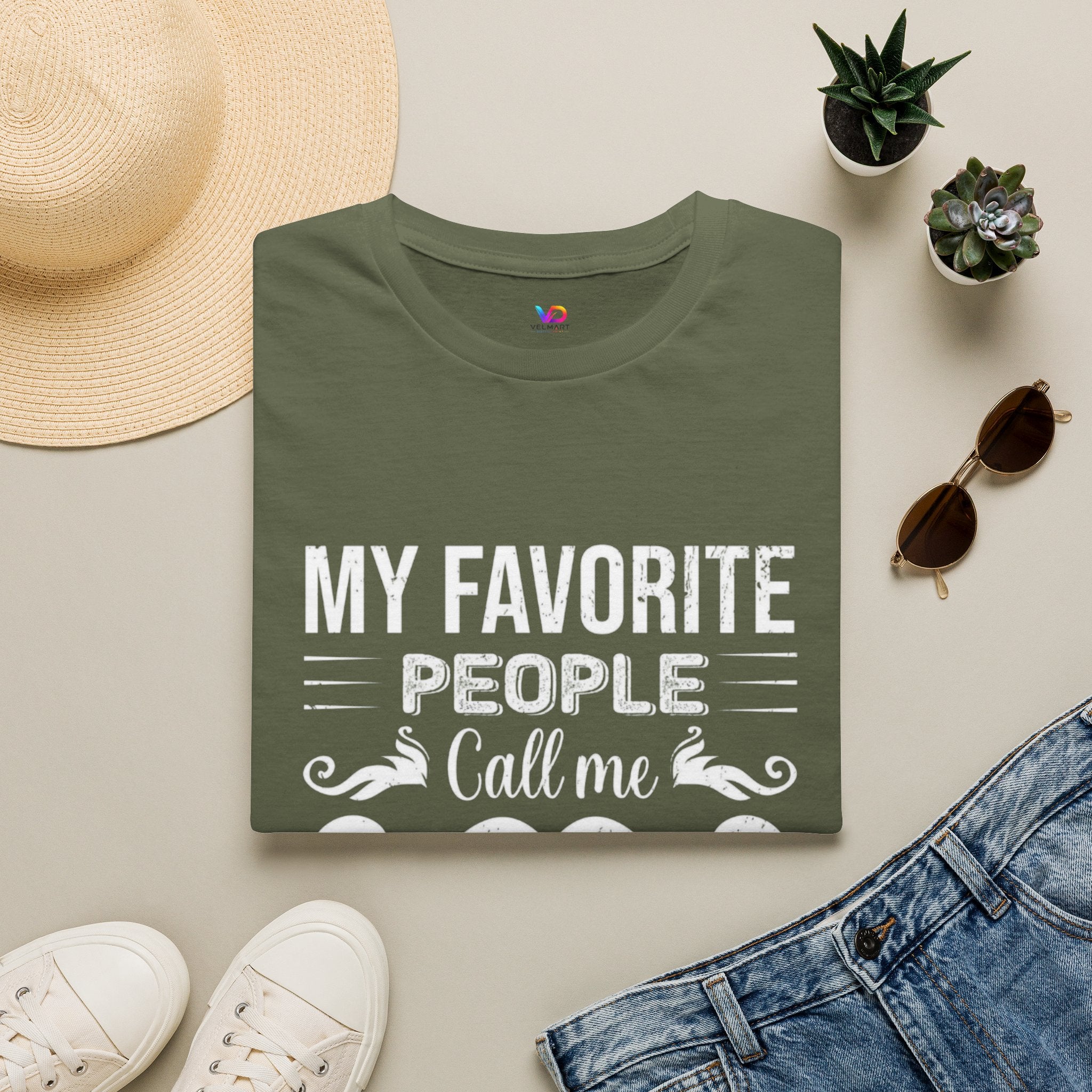 Papa T-Shirt — “My Favorite People Call Me Papa” Vintage Family Gift