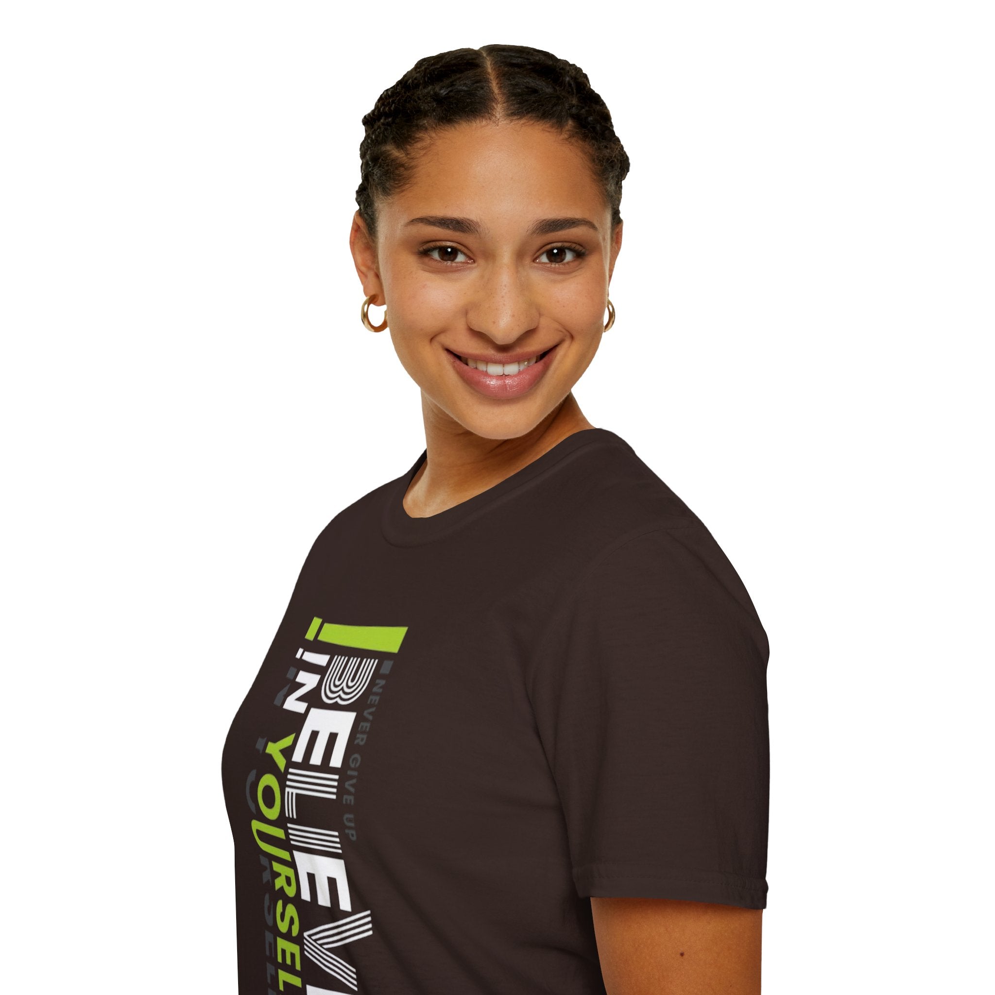 T-Shirt — "Be Yourself" Vertical Motivational Graphic Tee