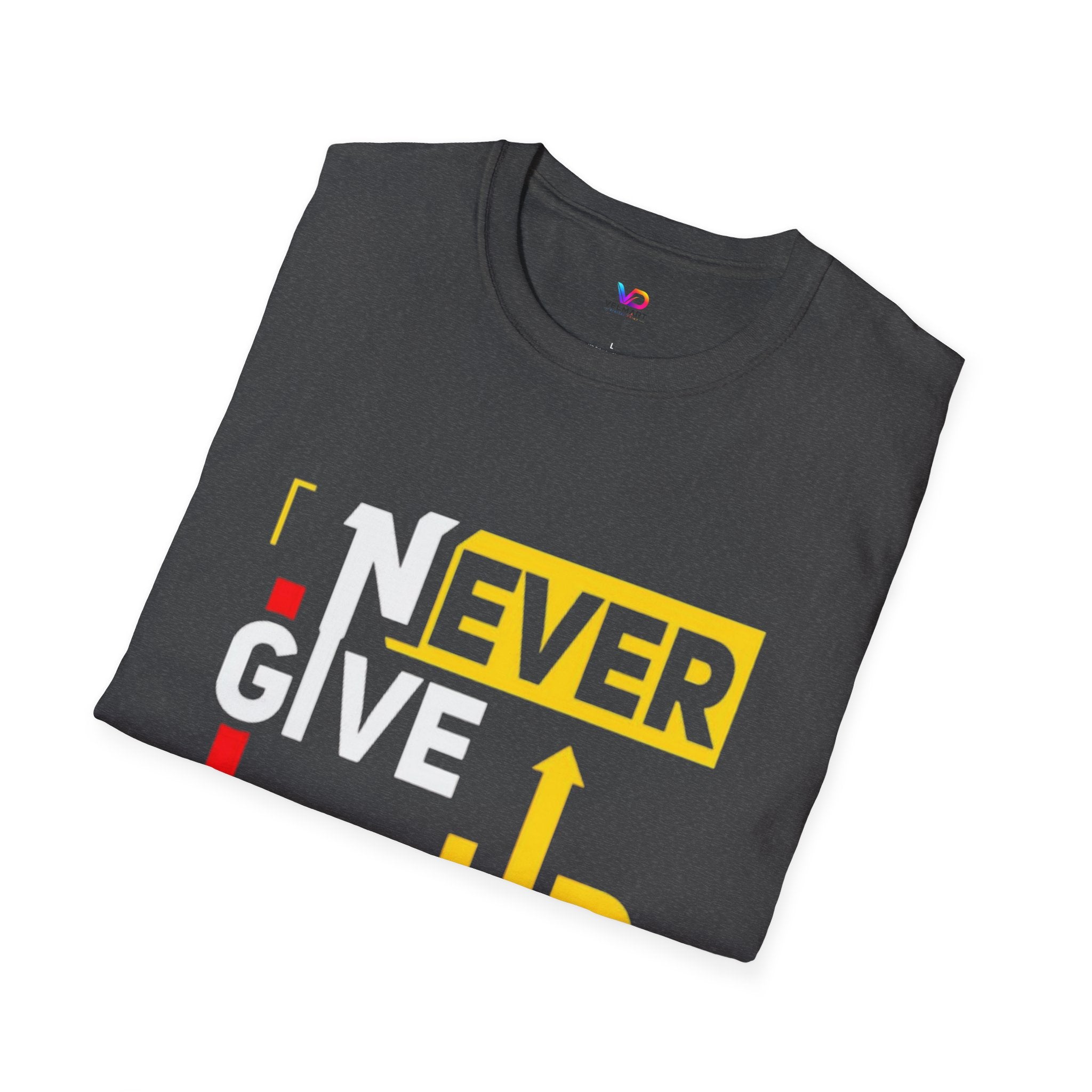 Never Give Up T-Shirt — Motivational Graphic Tee