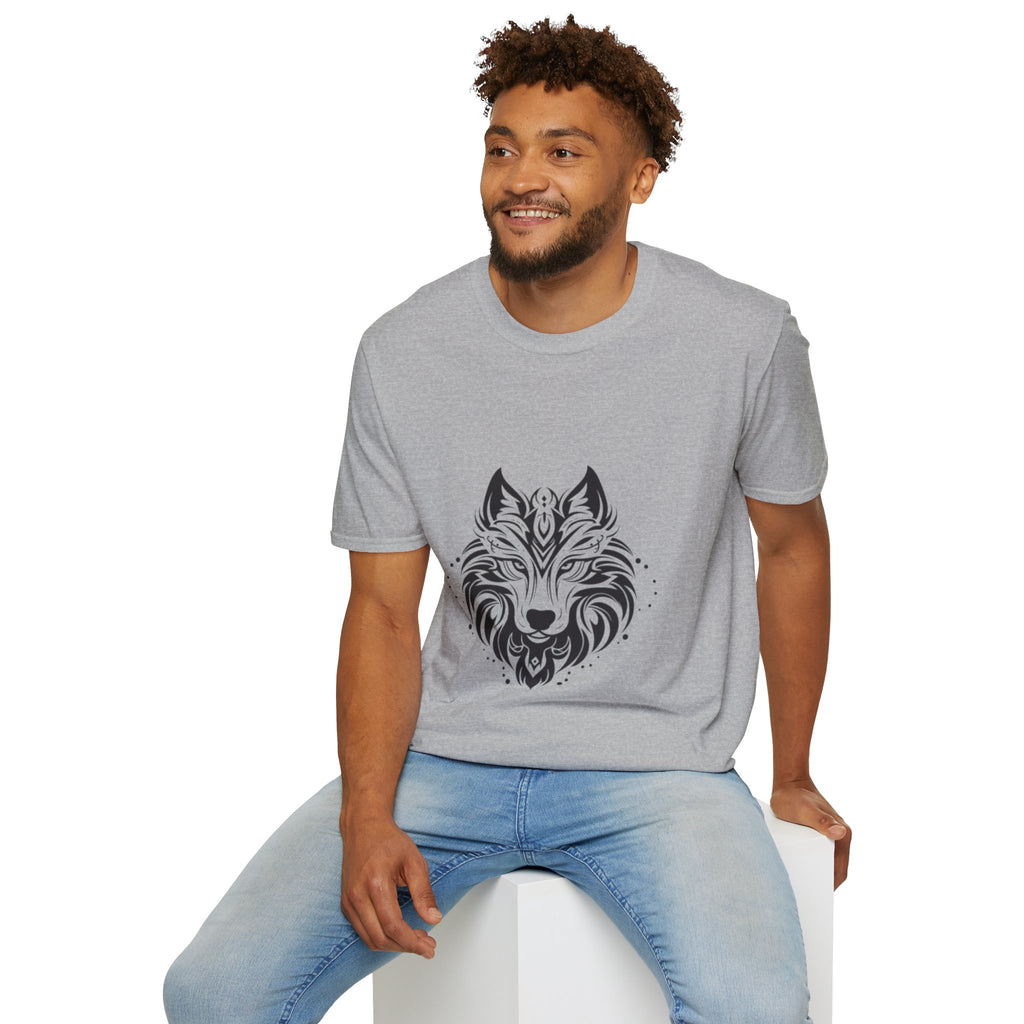 Wolf Mandala T-Shirt — Tribal Geometric Wolf Art Tee