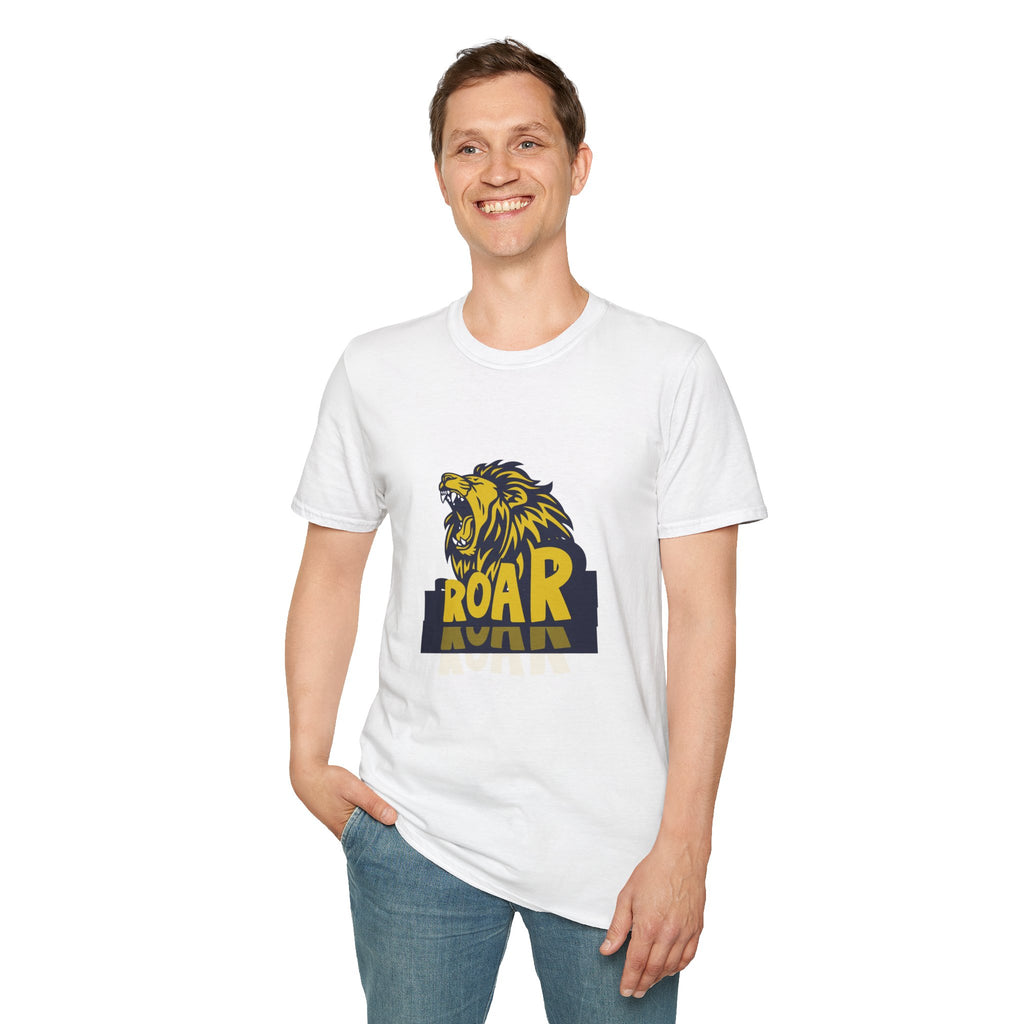 Roaring Lion T-Shirt — Bold Yellow & Navy Graphic Tee