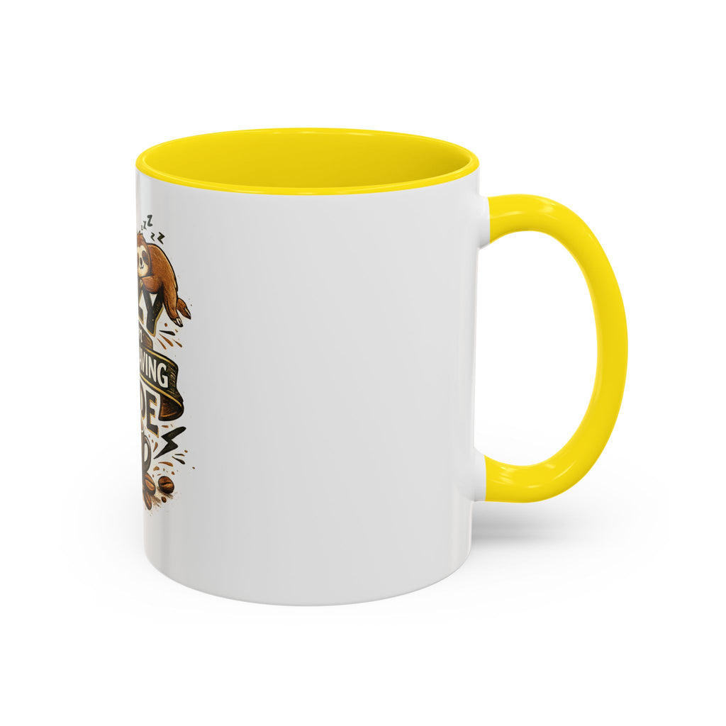 Energy-Saving Mode Coffee Mug — "I'm Not Lazy" Sloth Coffee Cup (11/15oz)