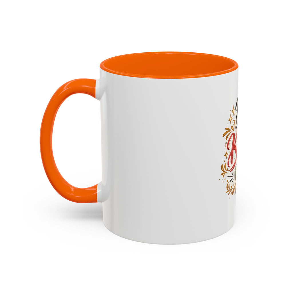 Be Kind Accent Coffee Mug — Inspirational White & Black Ceramic Mug (11/15oz)