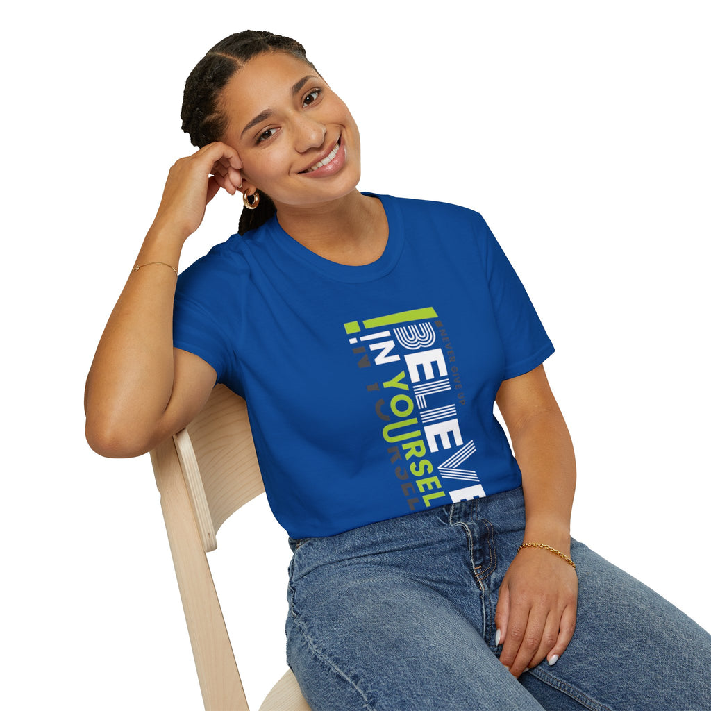T-Shirt — "Be Yourself" Vertical Motivational Graphic Tee