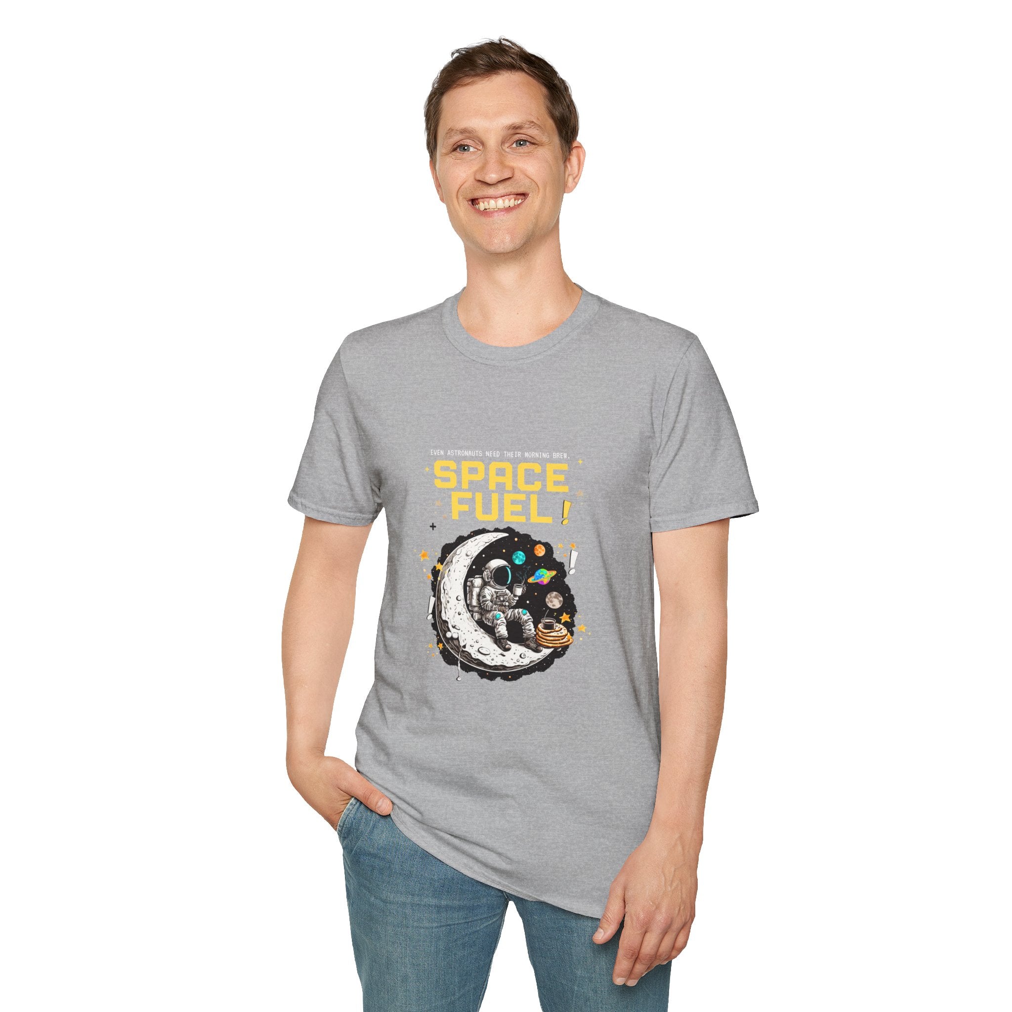Space Fuel T-Shirt — Retro Planet Donut Graphic Tee
