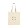 Minimalist Leaves Cotton Tote Bag - Eco Canvas Market Shopper
