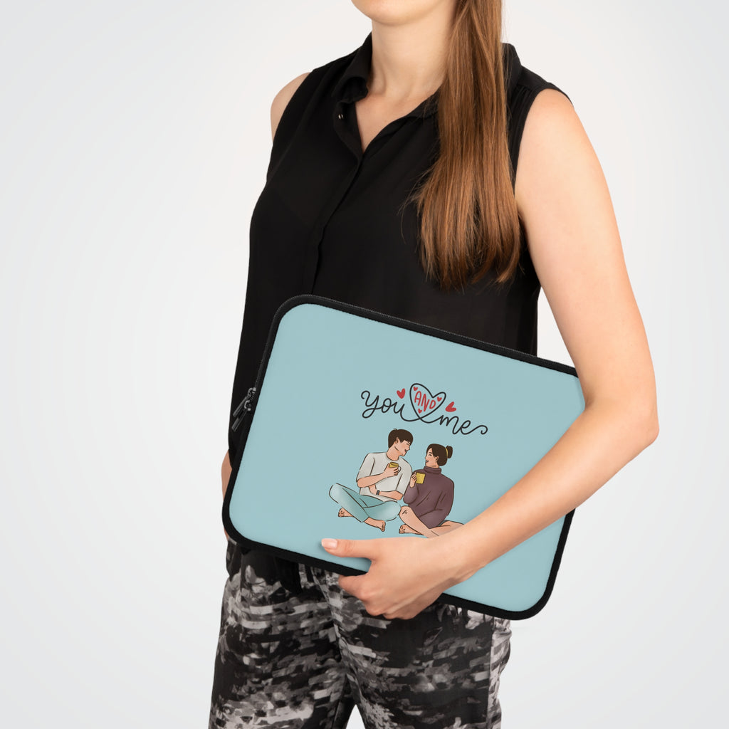 You + Me Couple Laptop Sleeve — Cute Romantic Laptop Case for Partners