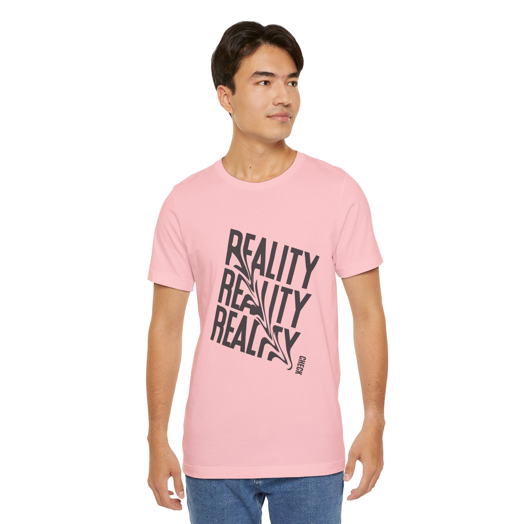 Reality Repeat Tee — Graphic Typography T-Shirt
