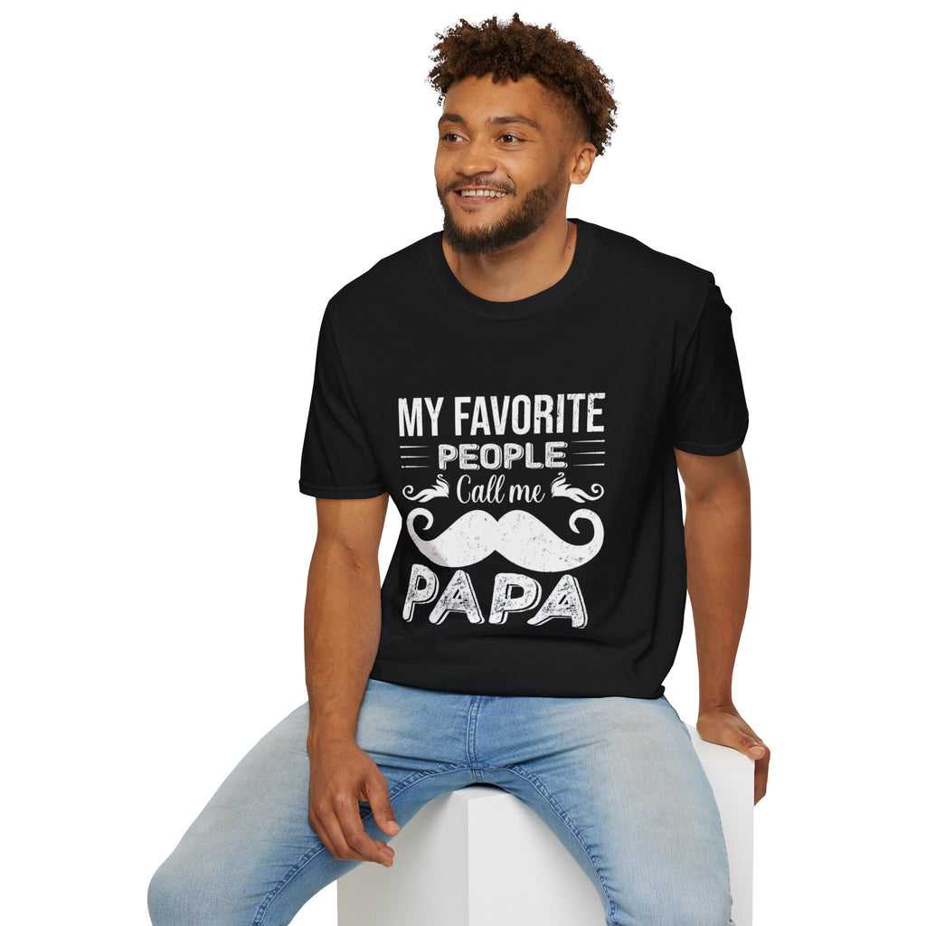 Papa T-Shirt — “My Favorite People Call Me Papa” Vintage Family Gift