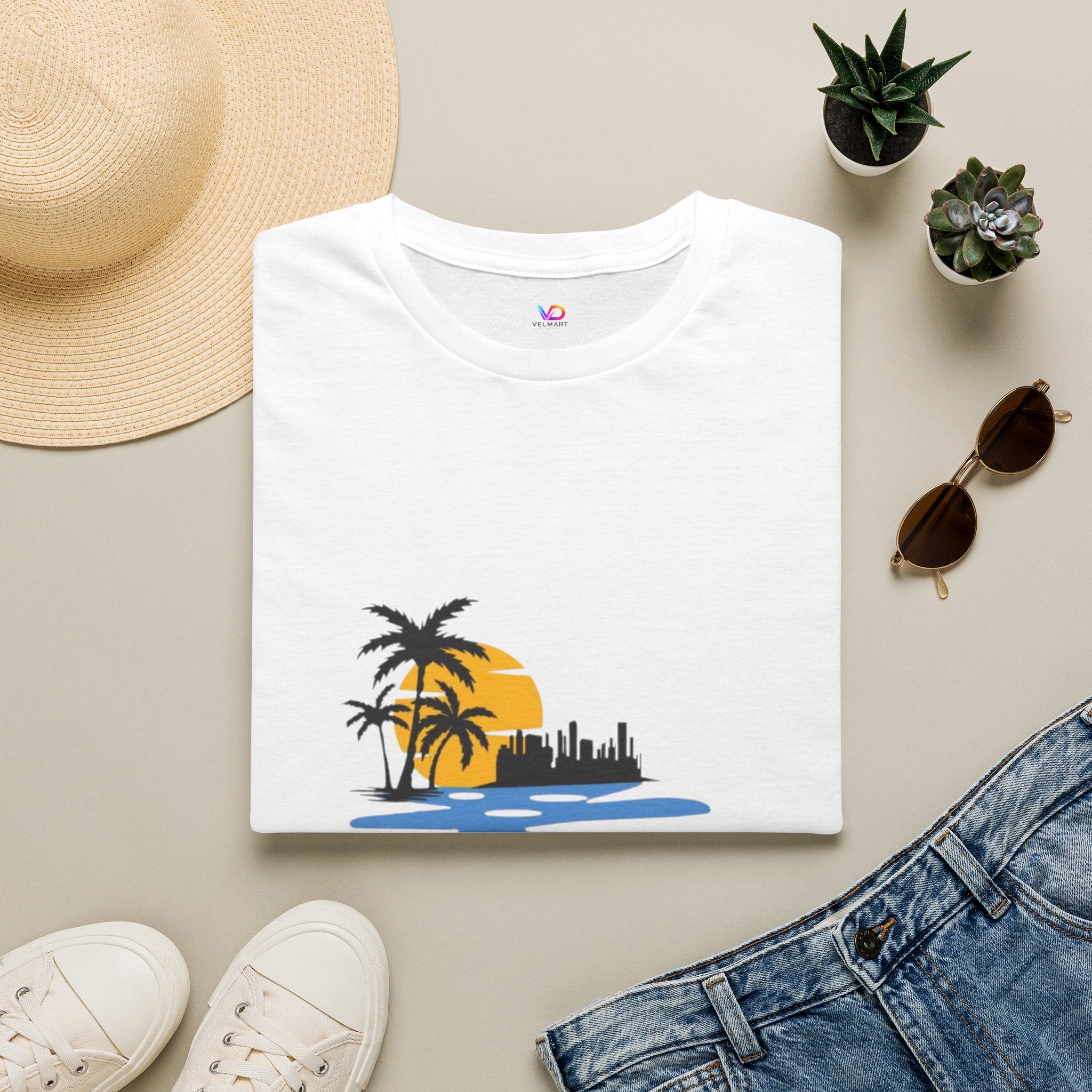 Sunset Beach T-Shirt — "Life Is Better" Palm Tree Graphic