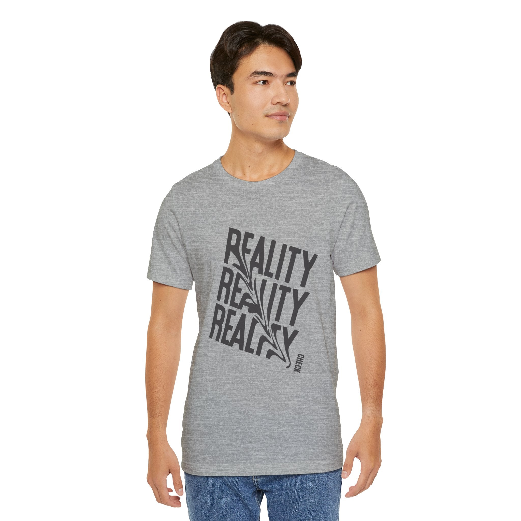 Reality Repeat Tee — Graphic Typography T-Shirt