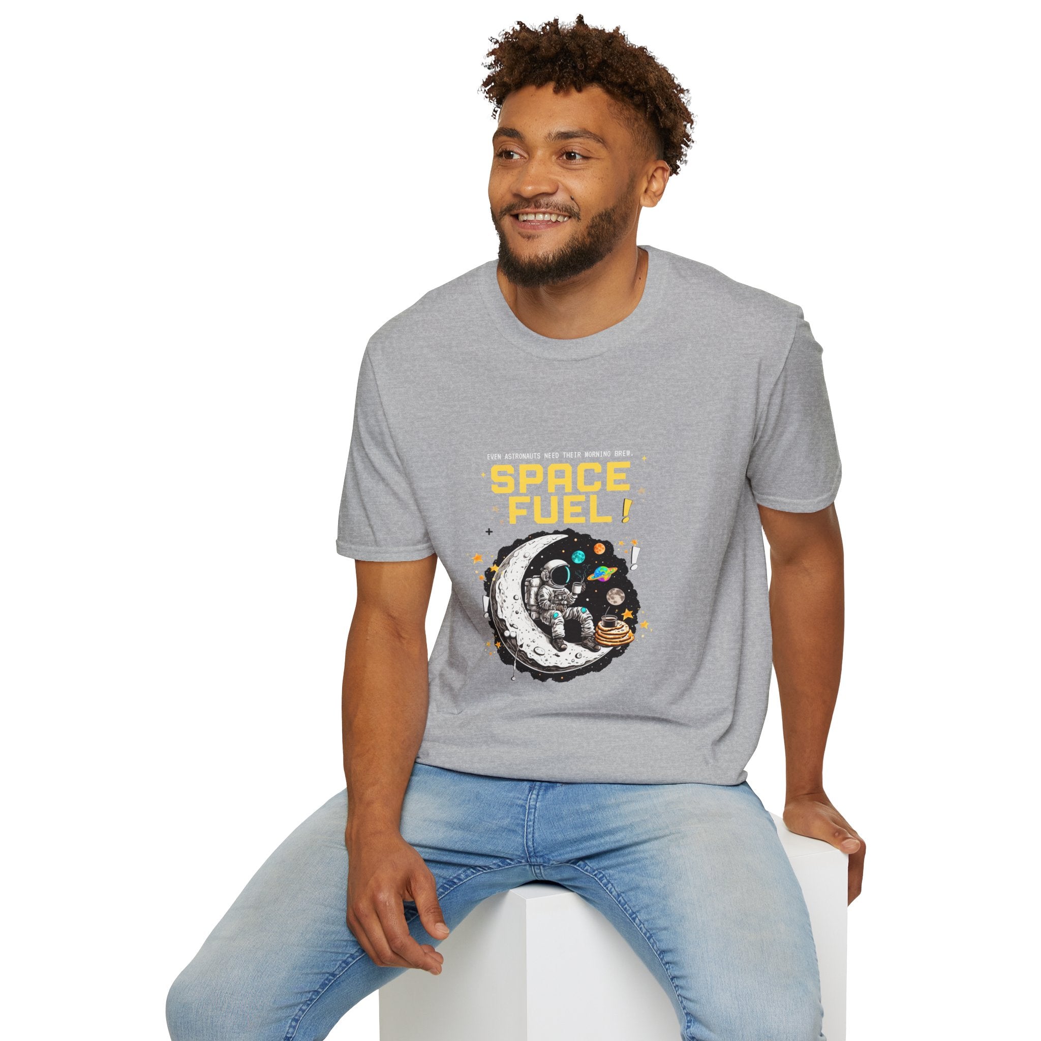 Space Fuel T-Shirt — Retro Planet Donut Graphic Tee