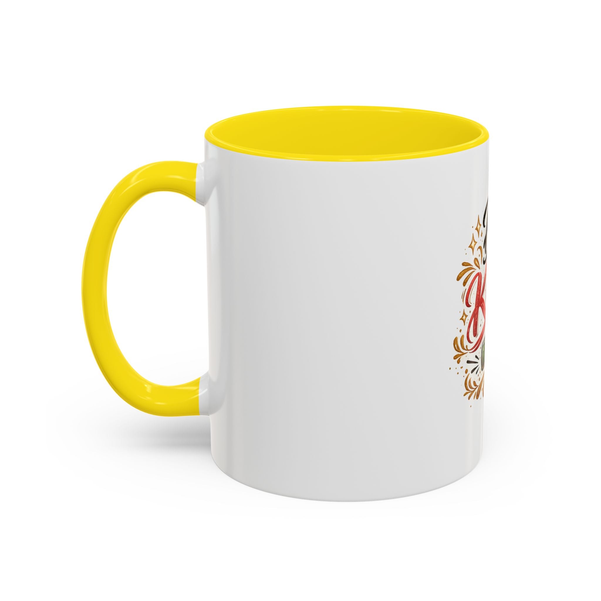 Be Kind Accent Coffee Mug — Inspirational White & Black Ceramic Mug (11/15oz)
