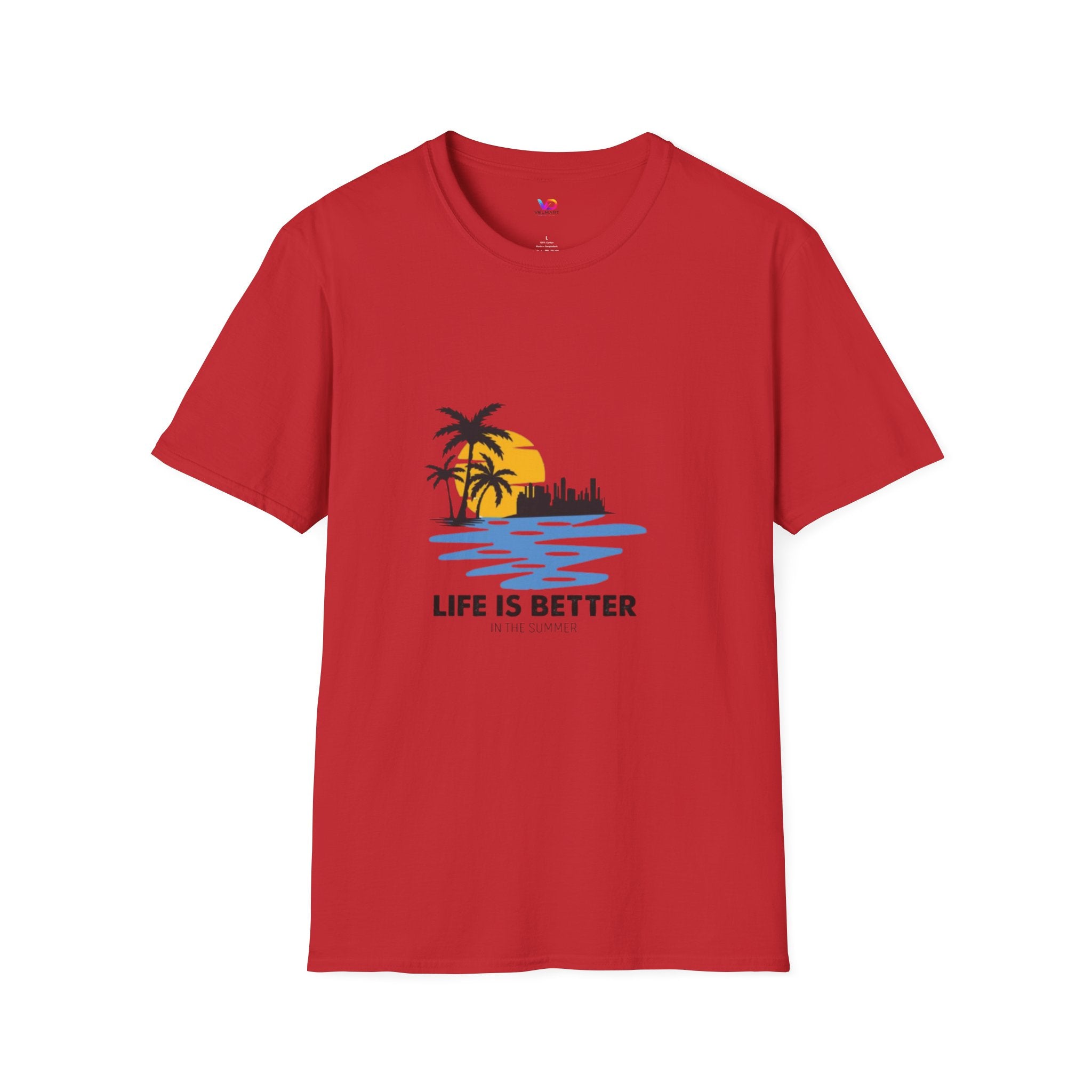 Sunset Beach T-Shirt — "Life Is Better" Palm Tree Graphic