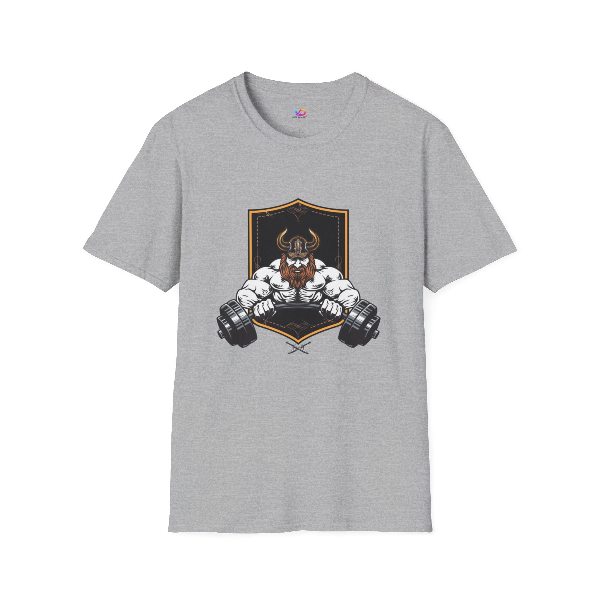 Viking Barbell T-Shirt — Norse Strength Gym Tee