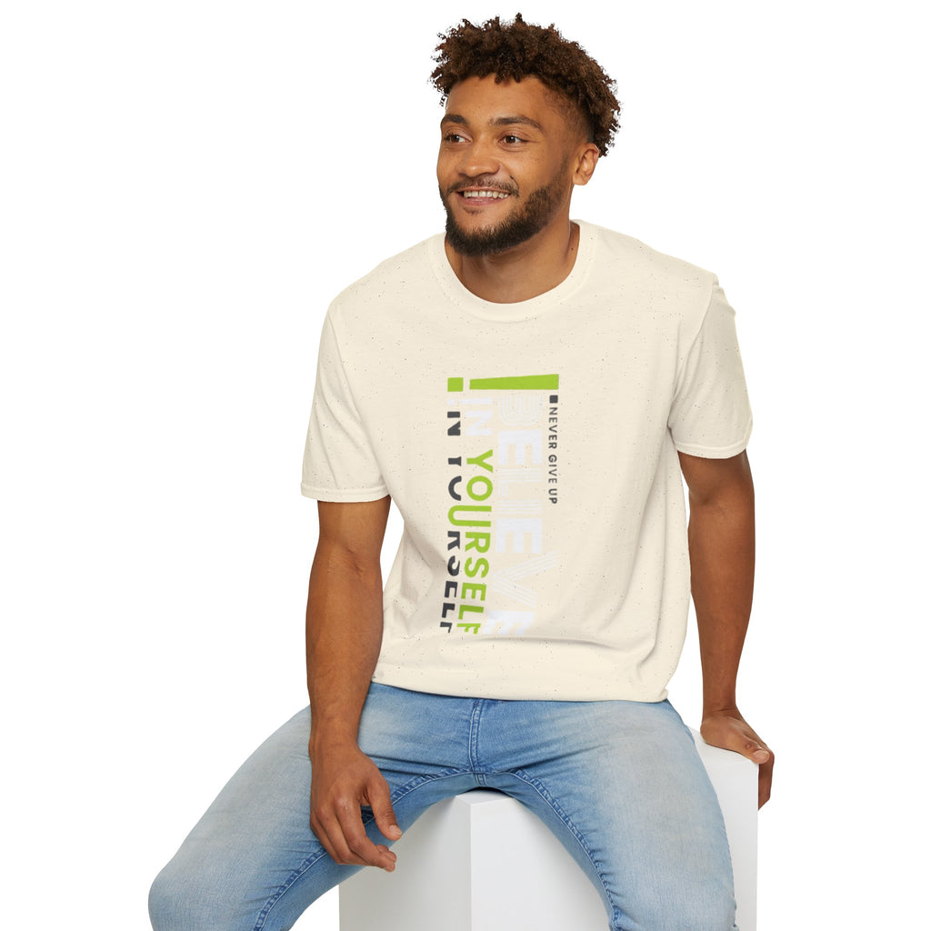 T-Shirt — "Be Yourself" Vertical Motivational Graphic Tee