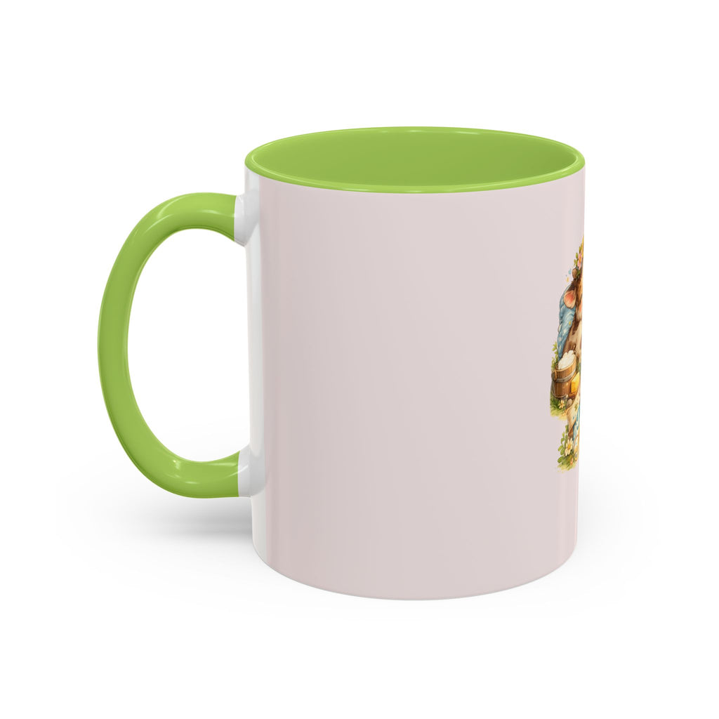 Farm Fresh Milk Coffee Mug — Cute Vintage Kittens Illustration (Accent 11/15oz)