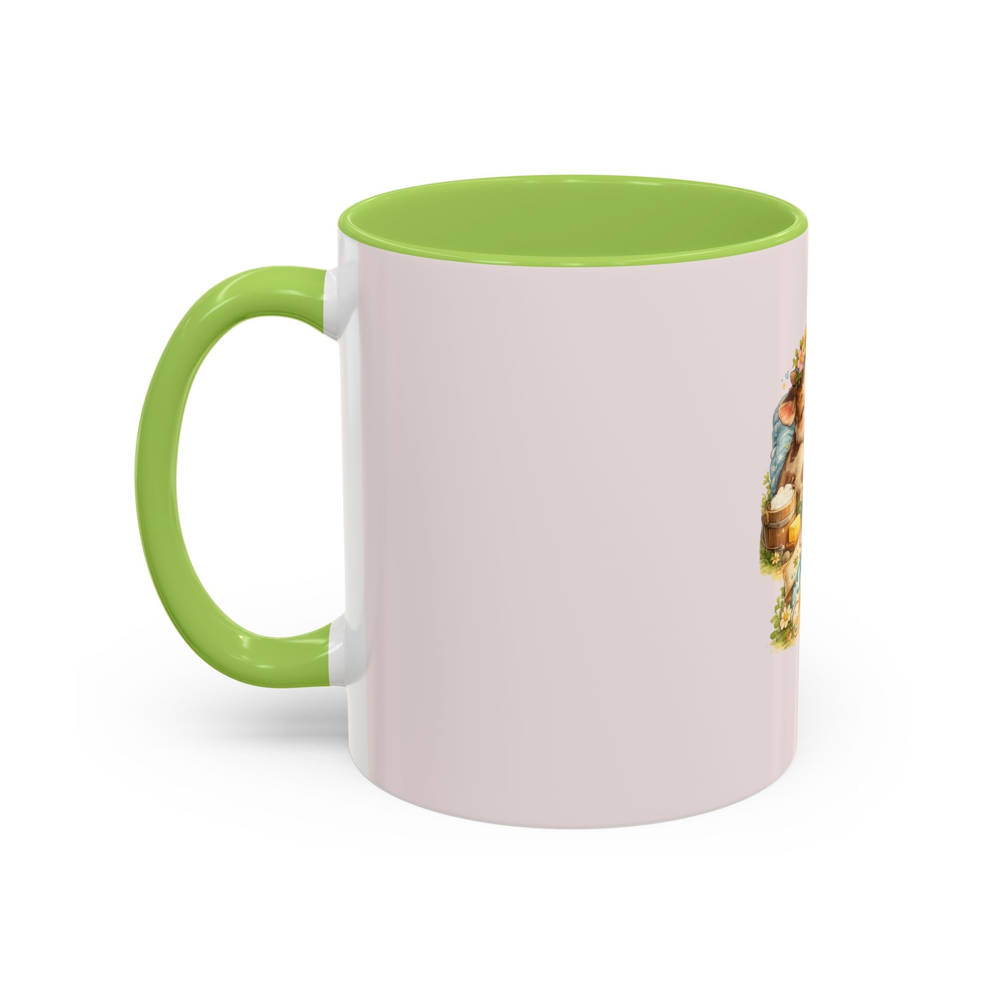 Farm Fresh Milk Coffee Mug — Cute Vintage Kittens Illustration (Accent 11/15oz)