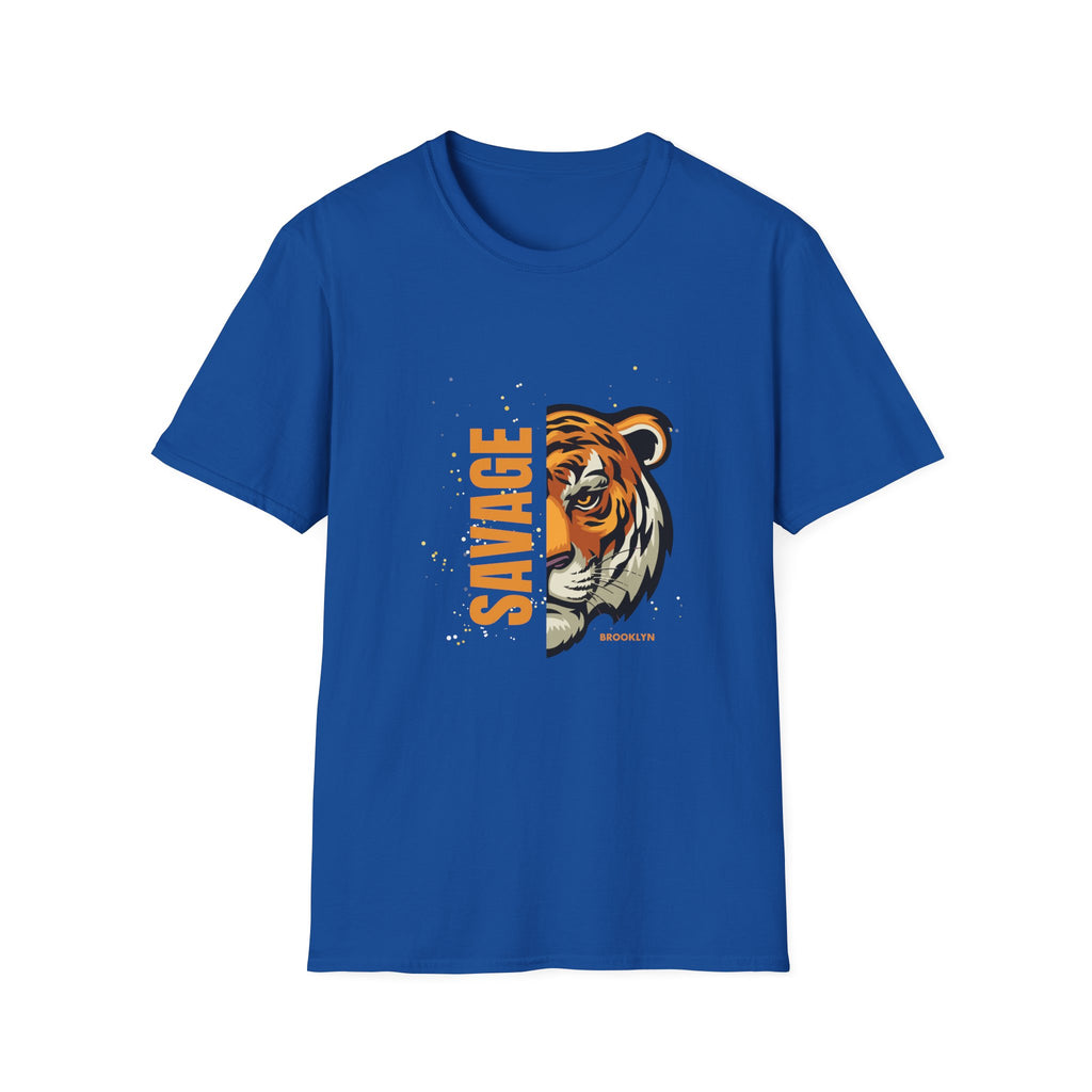 T-shirt graphique tigre sauvage — T-shirt vintage audacieux à tête de tigre