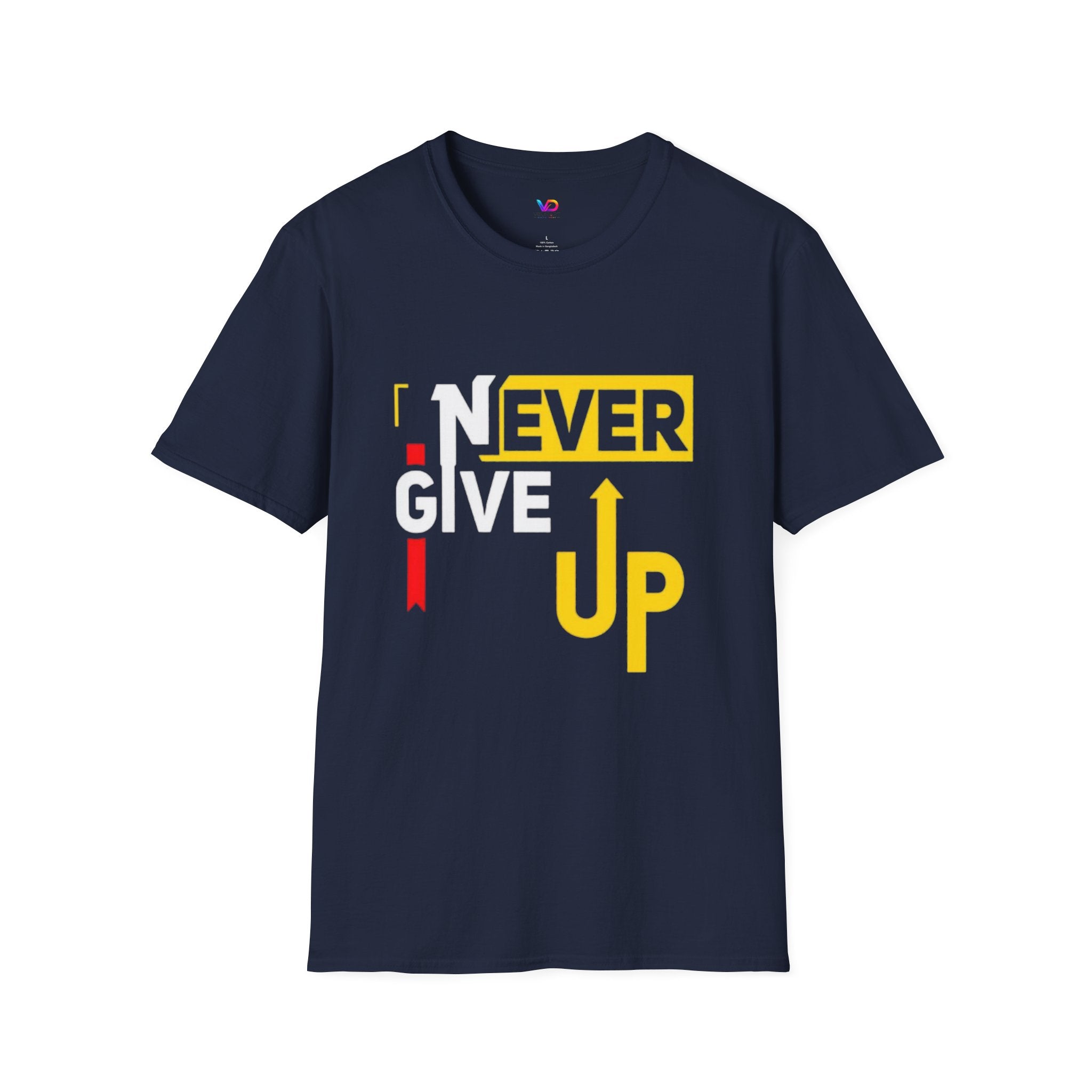 Never Give Up T-Shirt — Motivational Graphic Tee