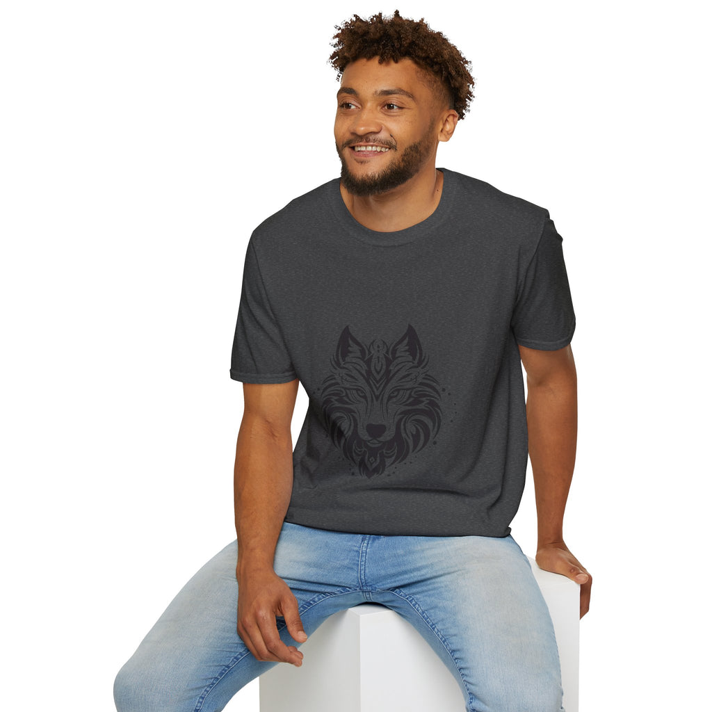 Wolf Mandala T-Shirt — Tribal Geometric Wolf Art Tee