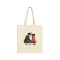 Canvas Tote — Romantic 'You + Me' / 'Hug Is My Favorite Place' Couple Illustration Tote Bag