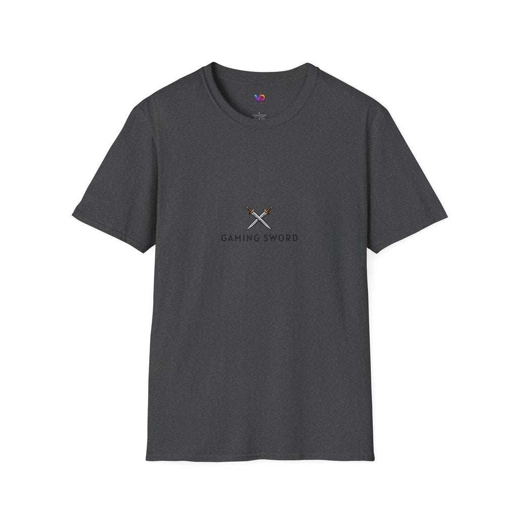 Gaming Sword T‑Shirt — Minimal Crossed Swords Logo Tee