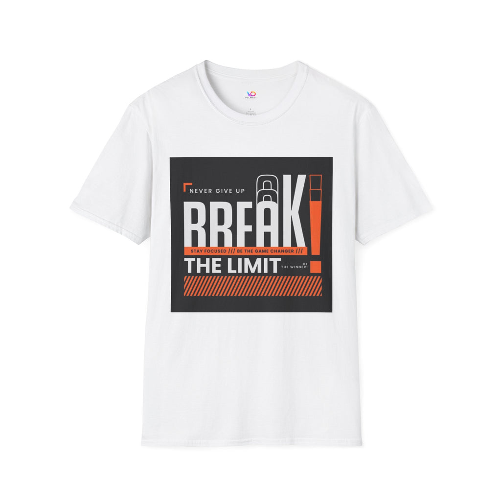 Break the Limit T-Shirt — “Never Give Up, Break” Motivational Graphic Tee