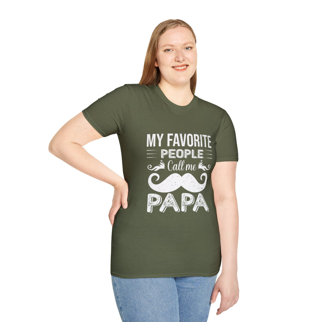 Papa T-Shirt — “My Favorite People Call Me Papa” Vintage Family Gift