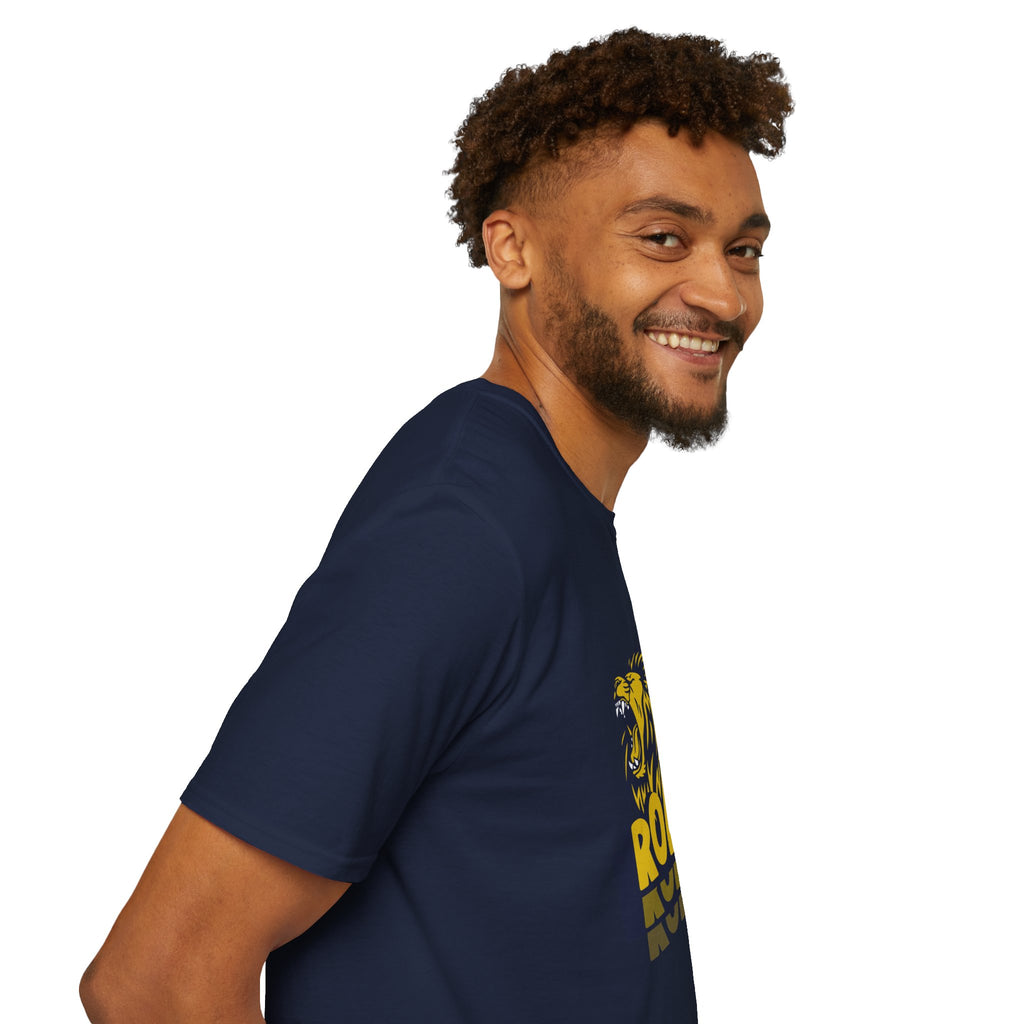 Roaring Lion T-Shirt — Bold Yellow & Navy Graphic Tee