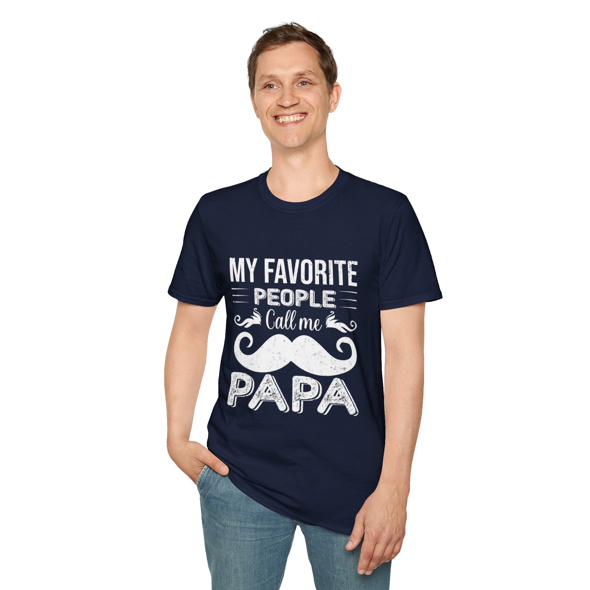 Papa T-Shirt — “My Favorite People Call Me Papa” Vintage Family Gift
