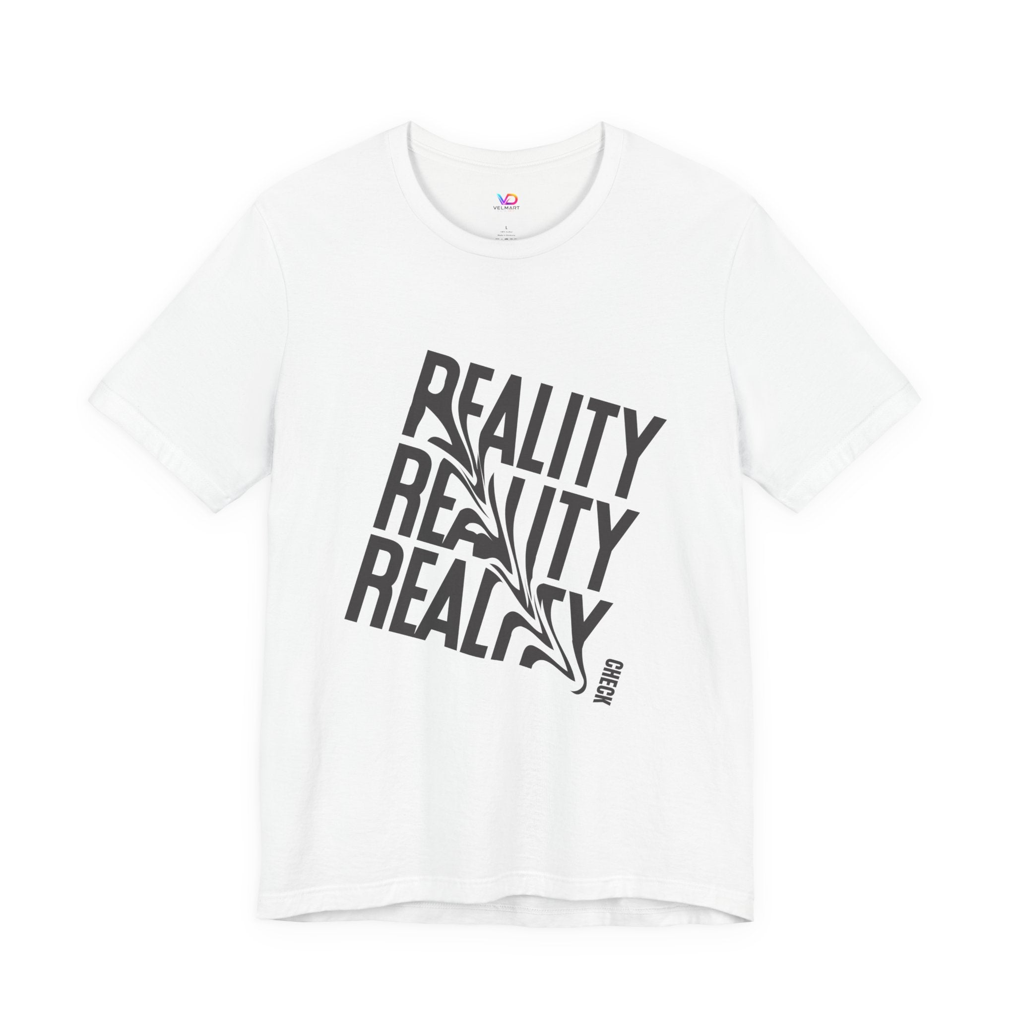 Reality Repeat Tee — Graphic Typography T-Shirt