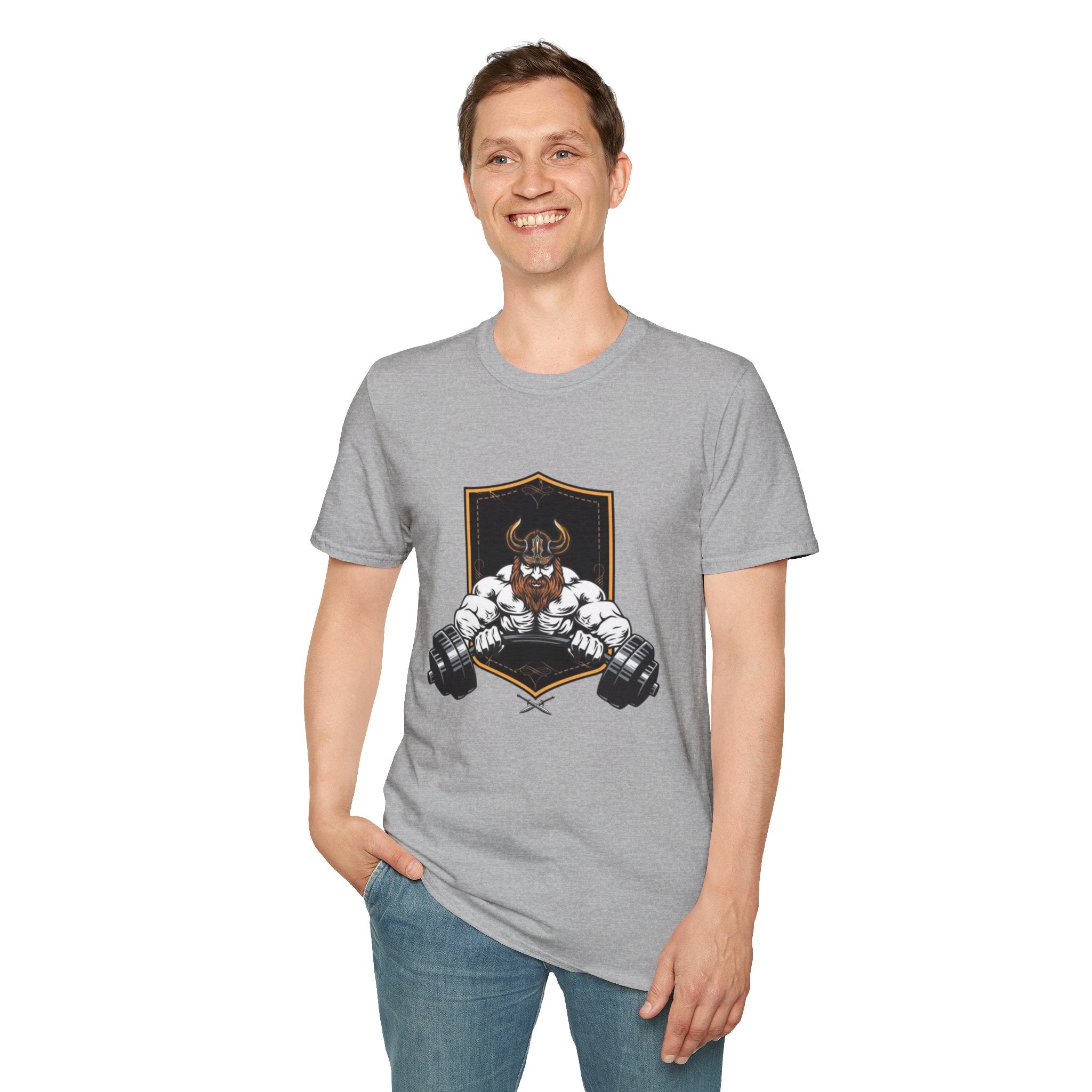 Viking Barbell T-Shirt — Norse Strength Gym Tee