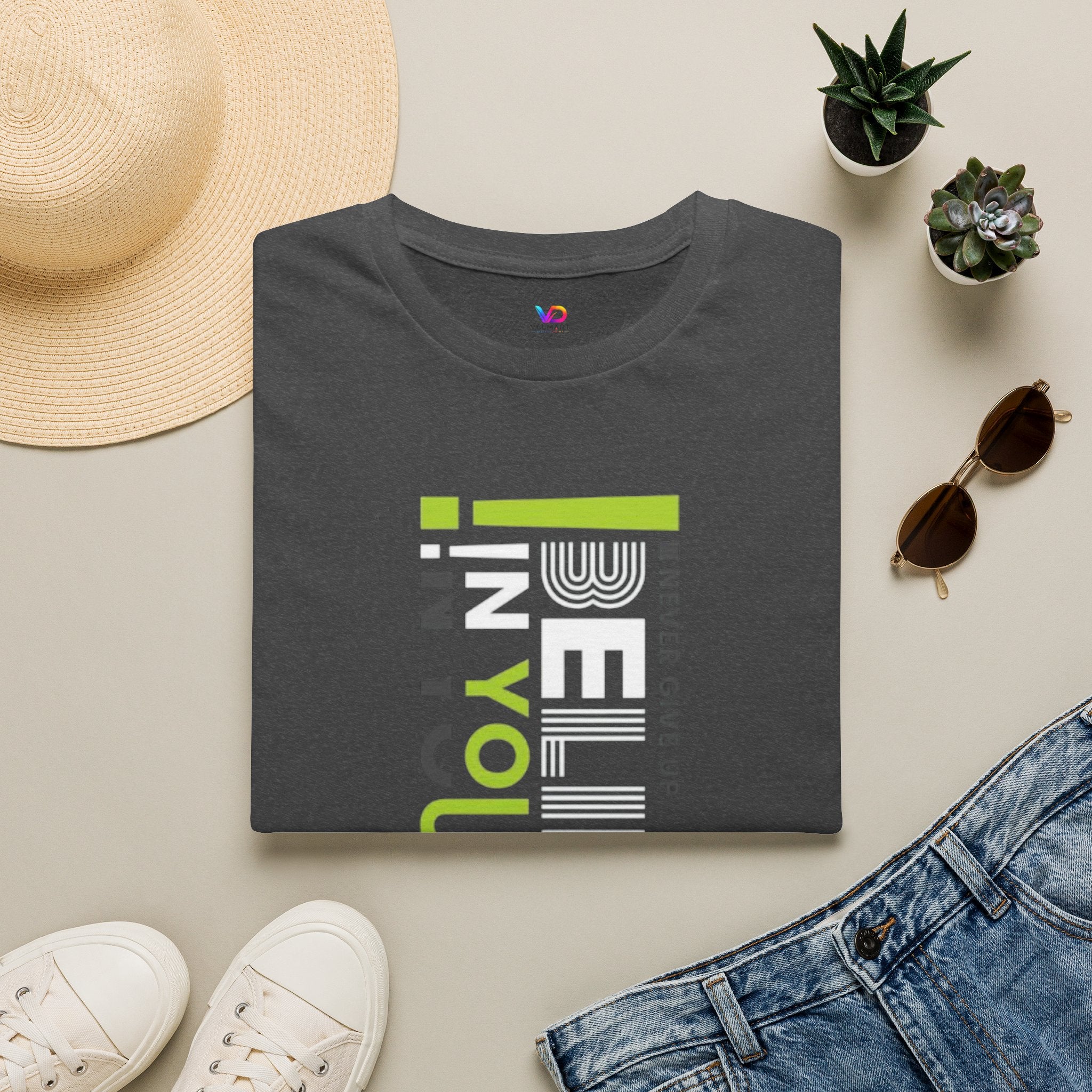 T-Shirt — "Be Yourself" Vertical Motivational Graphic Tee