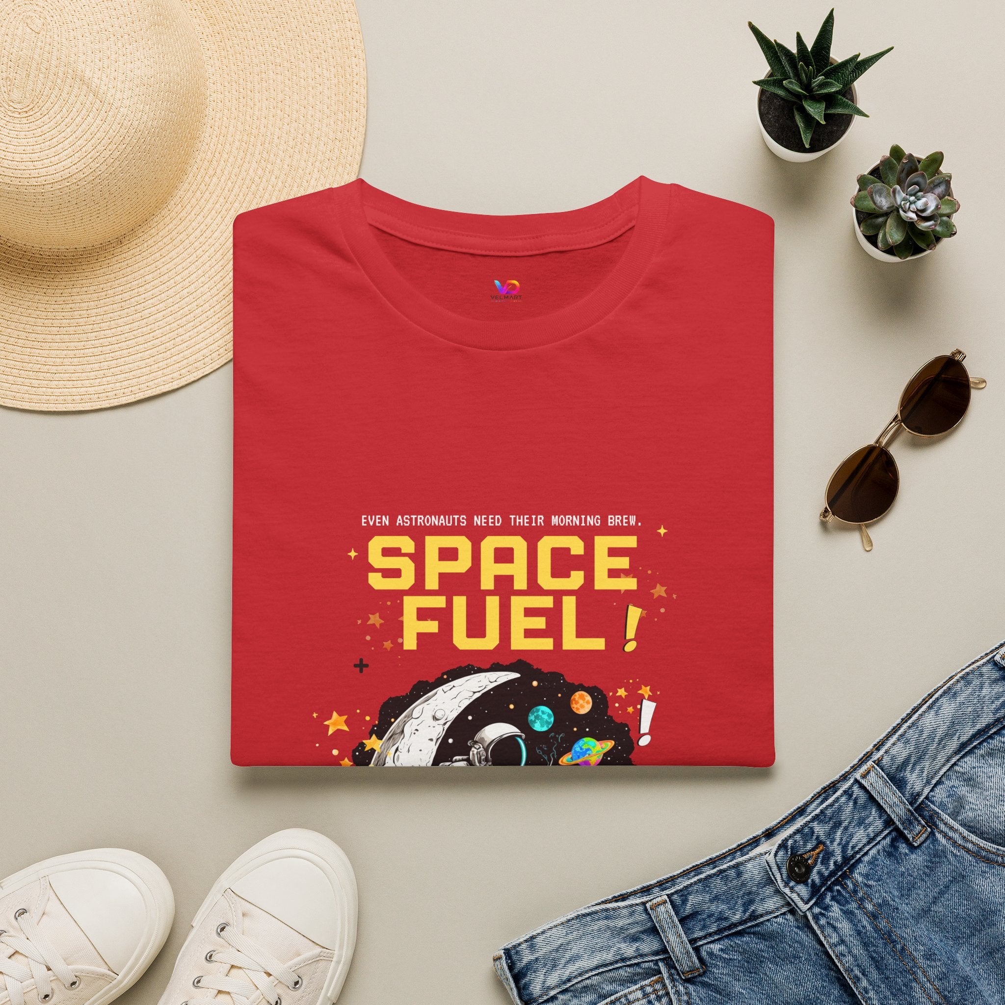 Space Fuel T-Shirt — Retro Planet Donut Graphic Tee