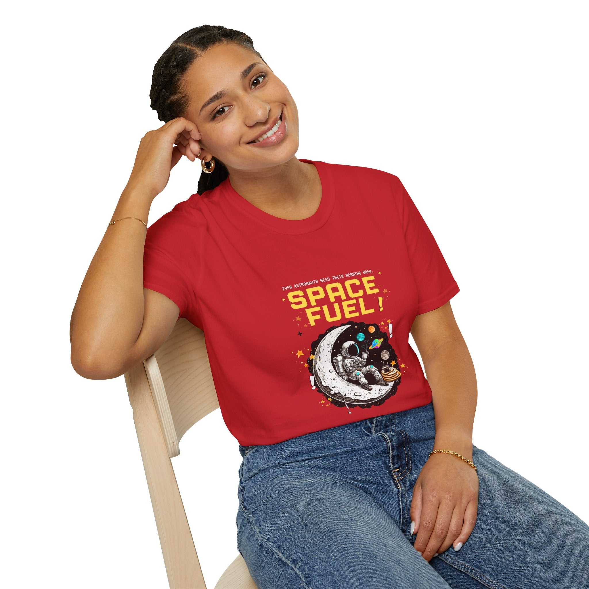 Space Fuel T-Shirt — Retro Planet Donut Graphic Tee