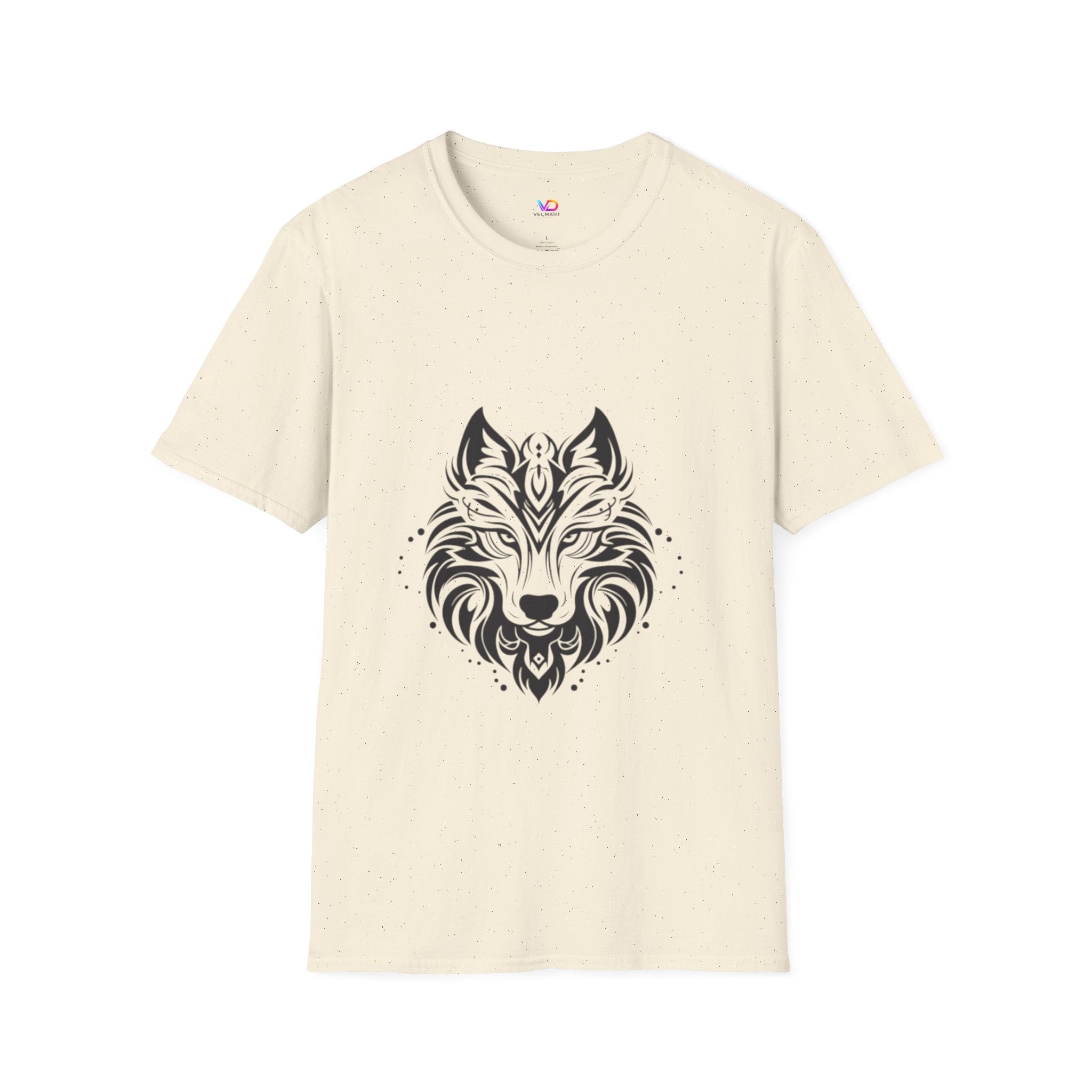 Wolf Mandala T-Shirt — Tribal Geometric Wolf Art Tee