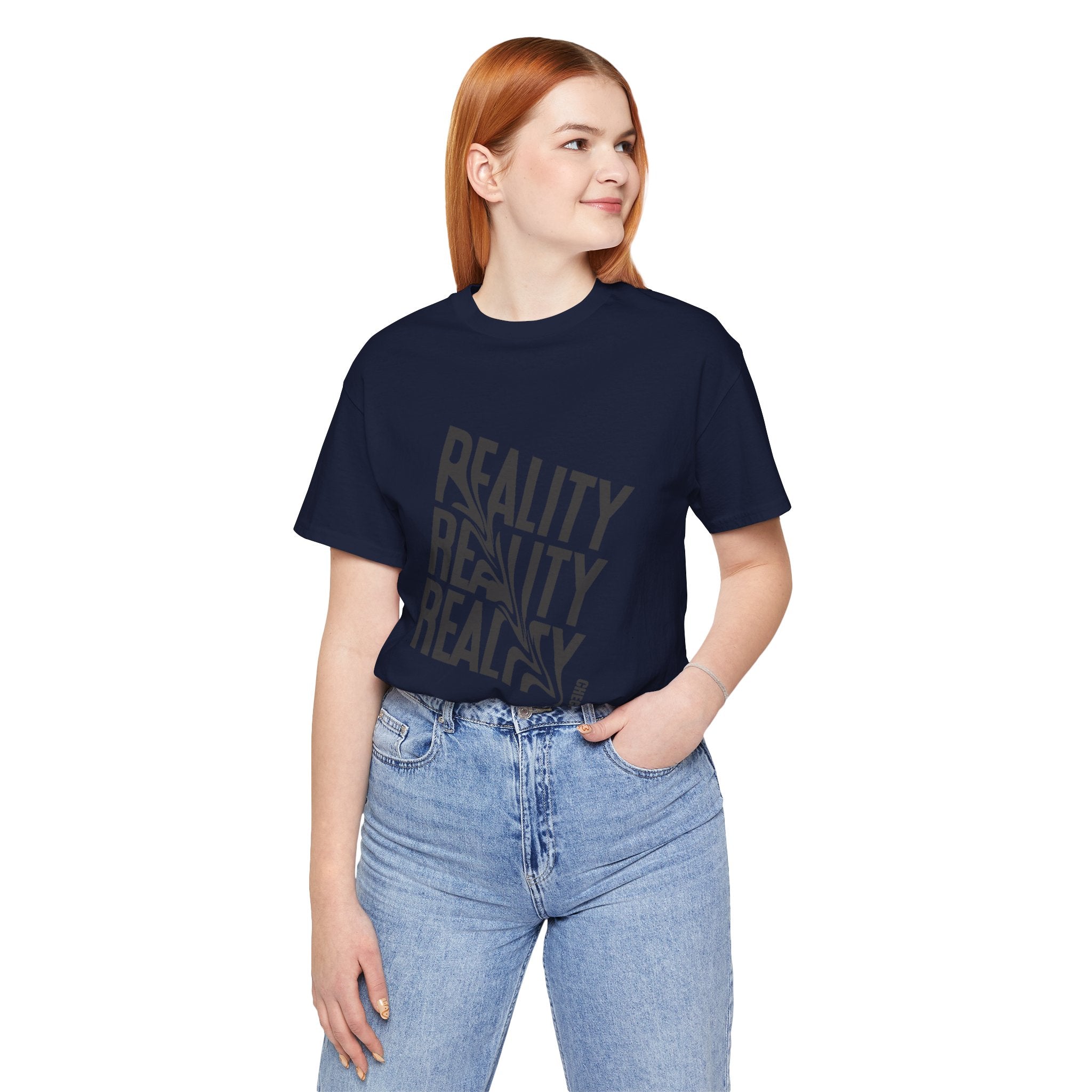 Reality Repeat Tee — Graphic Typography T-Shirt