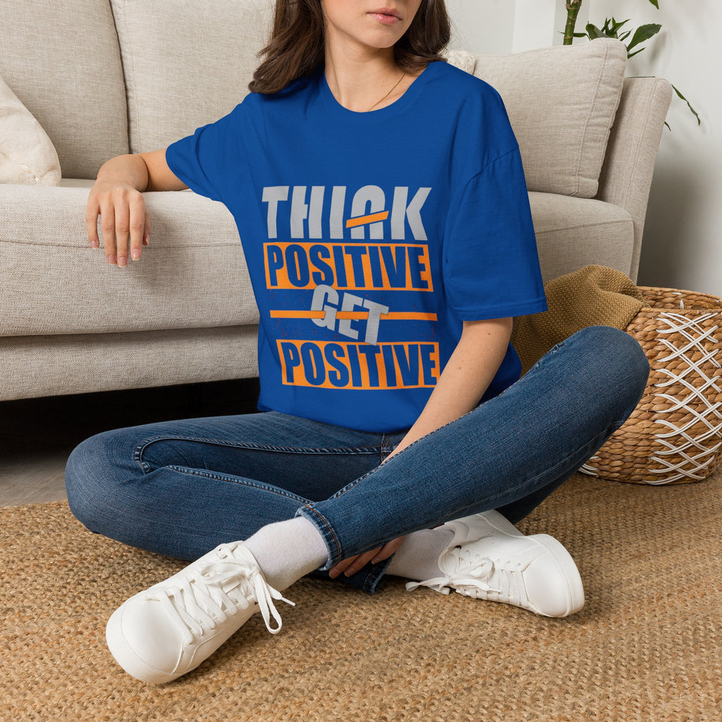 Think Positive T-Shirt — Motivational Graphic Tee