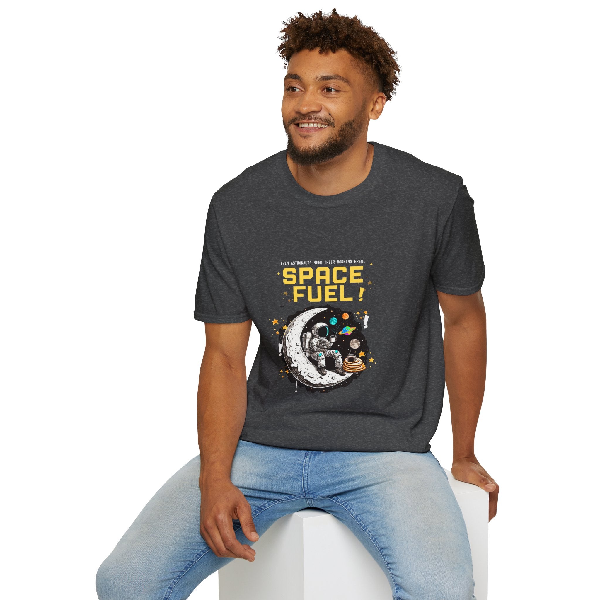 Space Fuel T-Shirt — Retro Planet Donut Graphic Tee