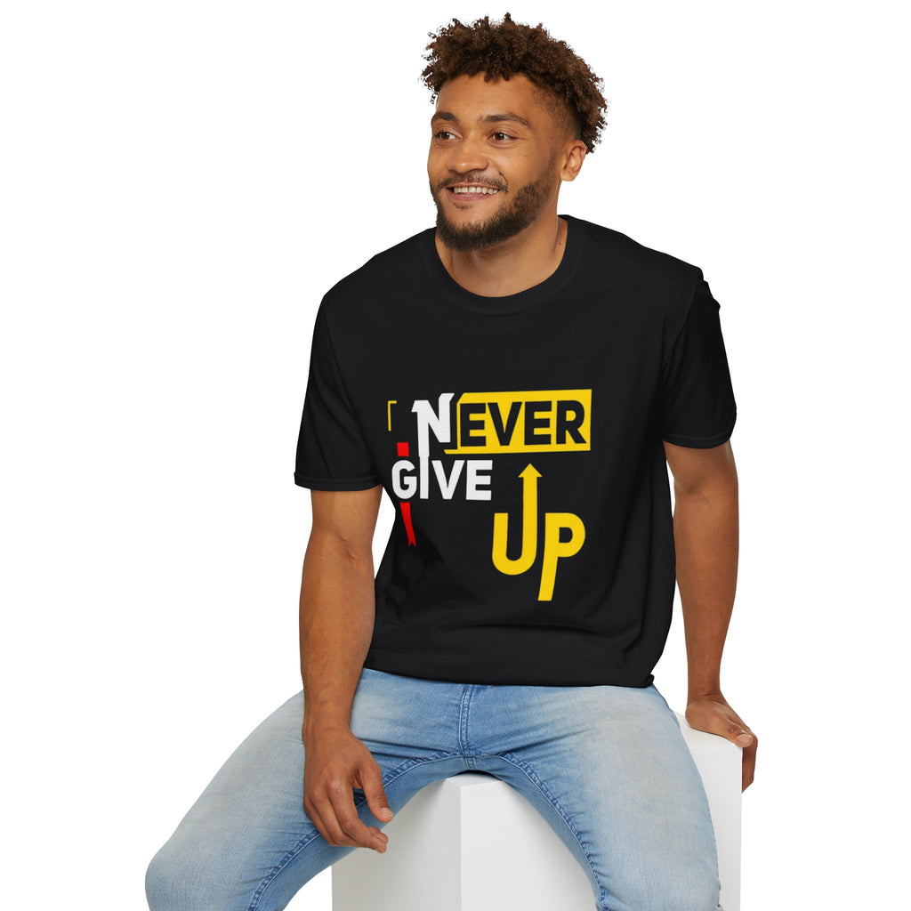 Never Give Up T-Shirt — Motivational Graphic Tee