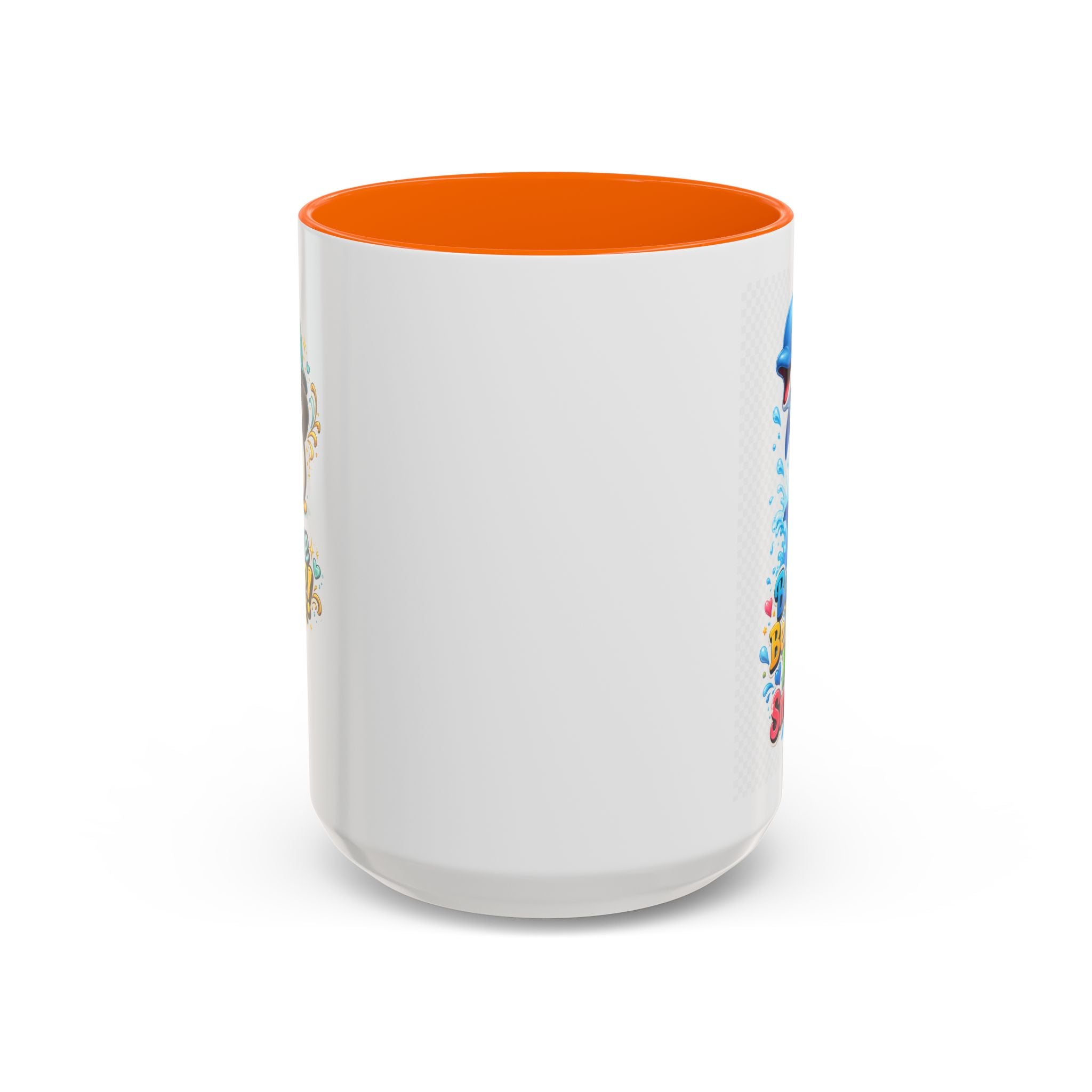Be Kind Be Happy Keep Smiling Dolphin Accent Coffee Mug