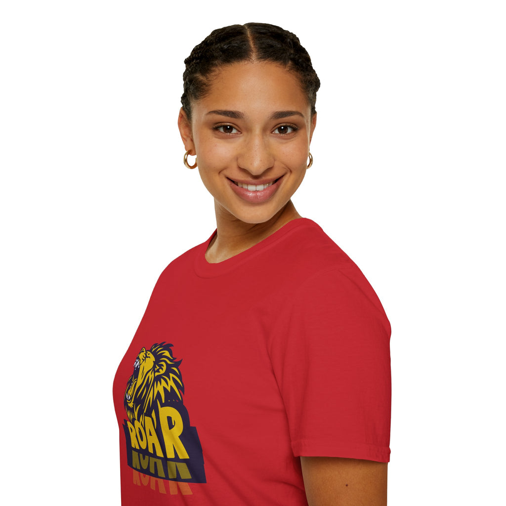 Roaring Lion T-Shirt — Bold Yellow & Navy Graphic Tee