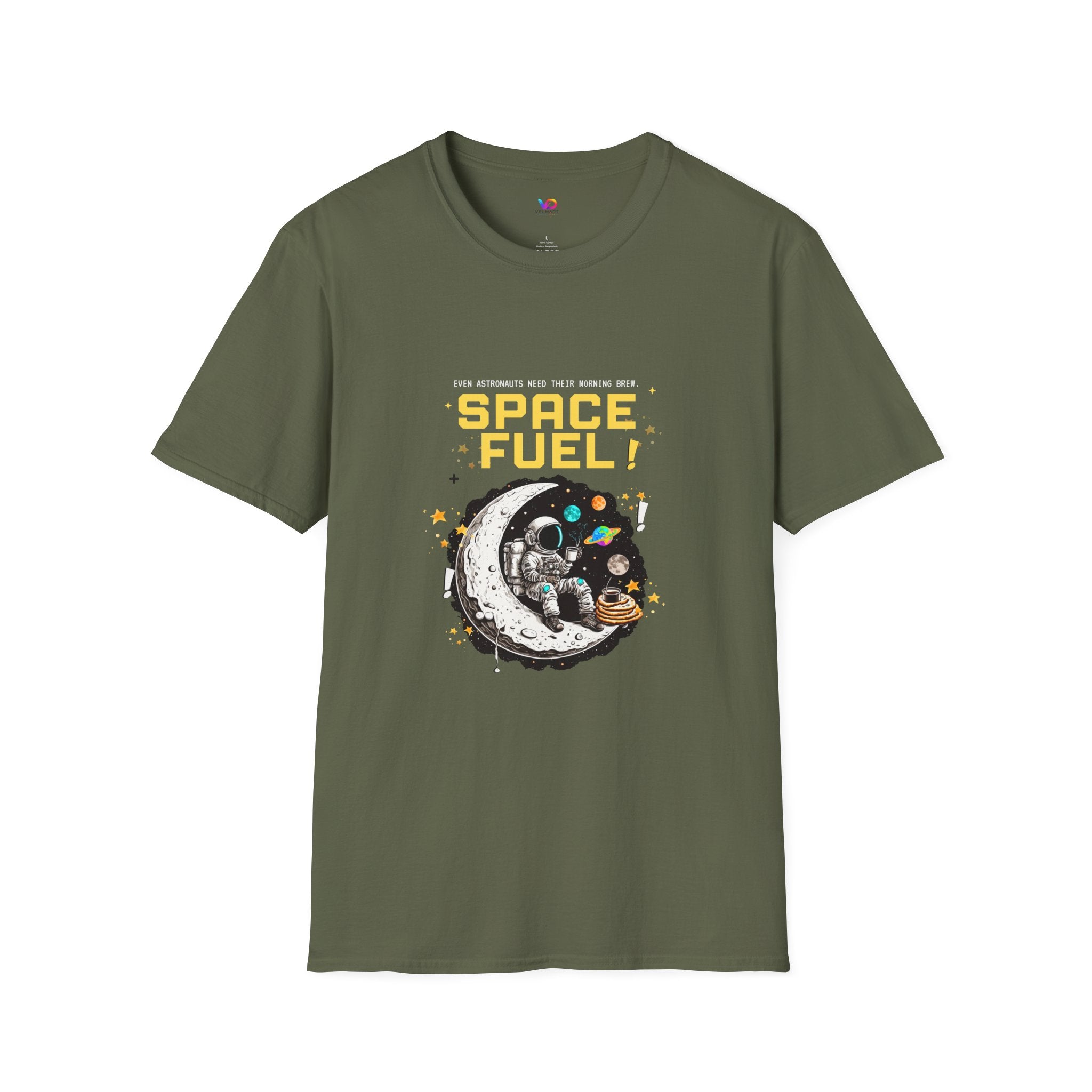 Space Fuel T-Shirt — Retro Planet Donut Graphic Tee
