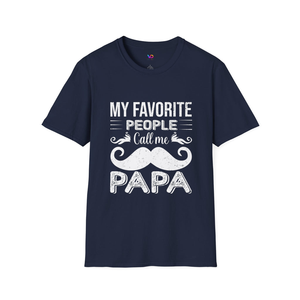 Papa T-Shirt — “My Favorite People Call Me Papa” Vintage Family Gift